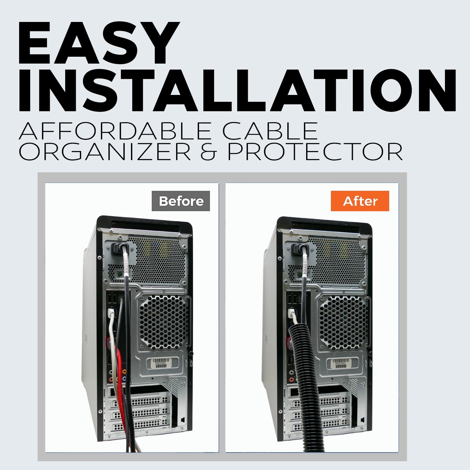 3/4'' X 100 Ft Split Wire Loom Flex Guard Convoluted Tubing   Protective Split Cable Sleeves For Automotive Home Industrial Elec