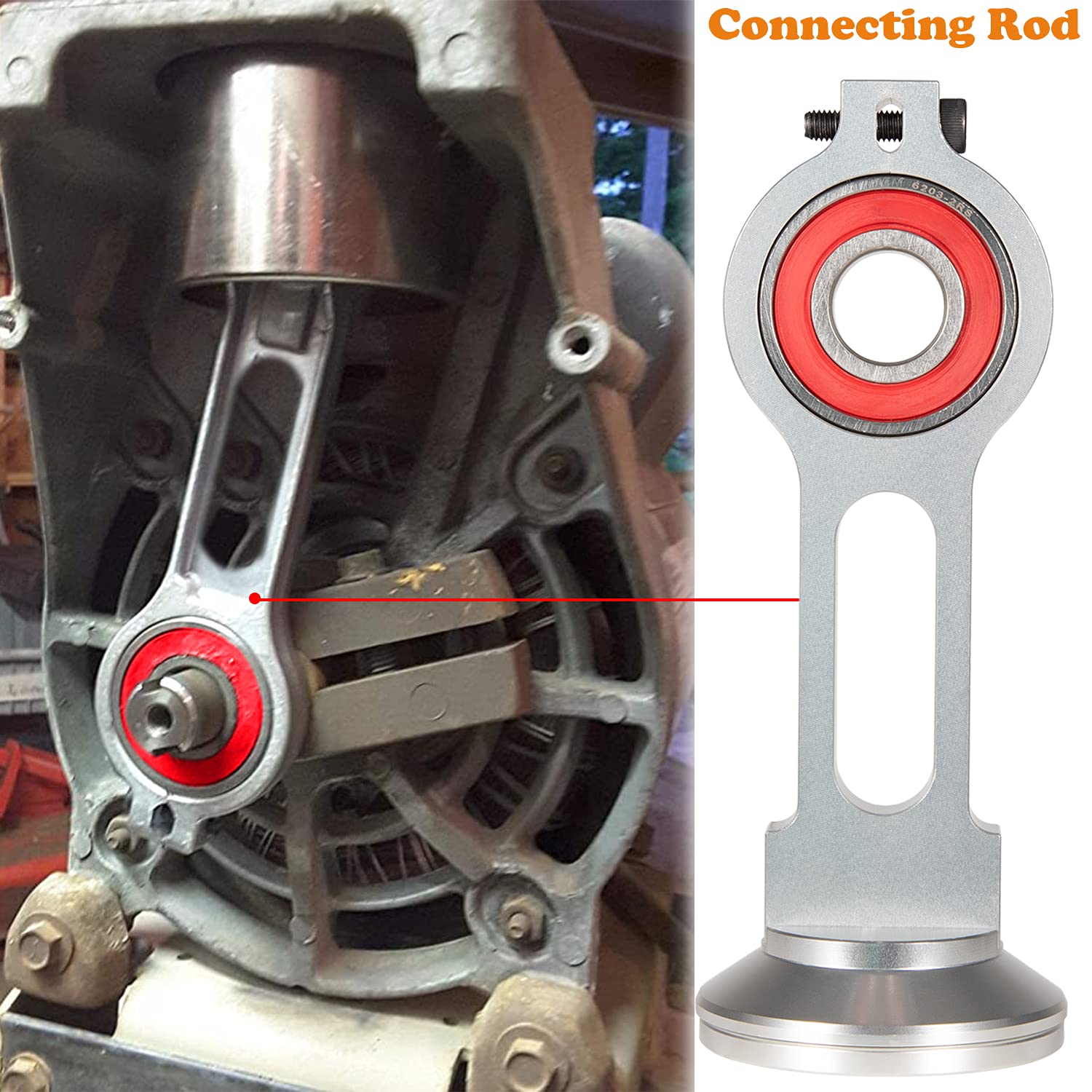 Kk 4835 Compressor Piston Kit Air Compressor Connecting Rod Replacement Kit For Craftsman Devildiss Dewalt Porter Cable Oil Free