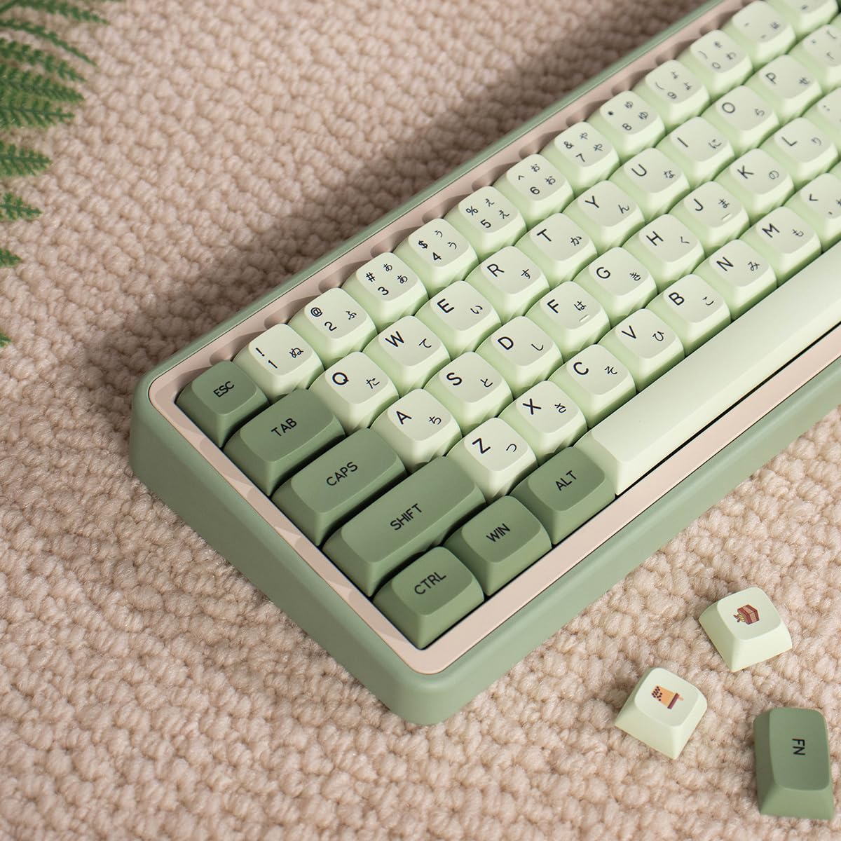 Sumgsn Pbt Dye Sub Matcha Keycaps Xda Profile 124 Keys Fit For 60% 65% 95% Cherry Mx Switches Mechanical Keyboard