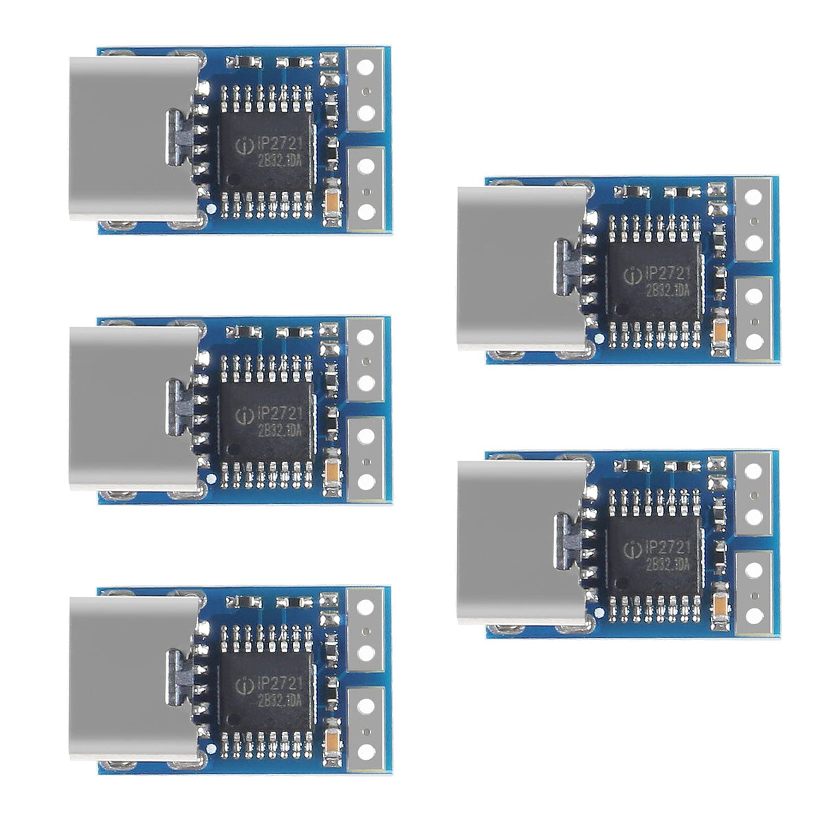 Aitrip 5 Pcs Pdc004 Pd Pd Decoy Module, Usb C Pd 12V Dc Fixed Voltage Power Trigger Module 5A Type C Female Input For Notebook