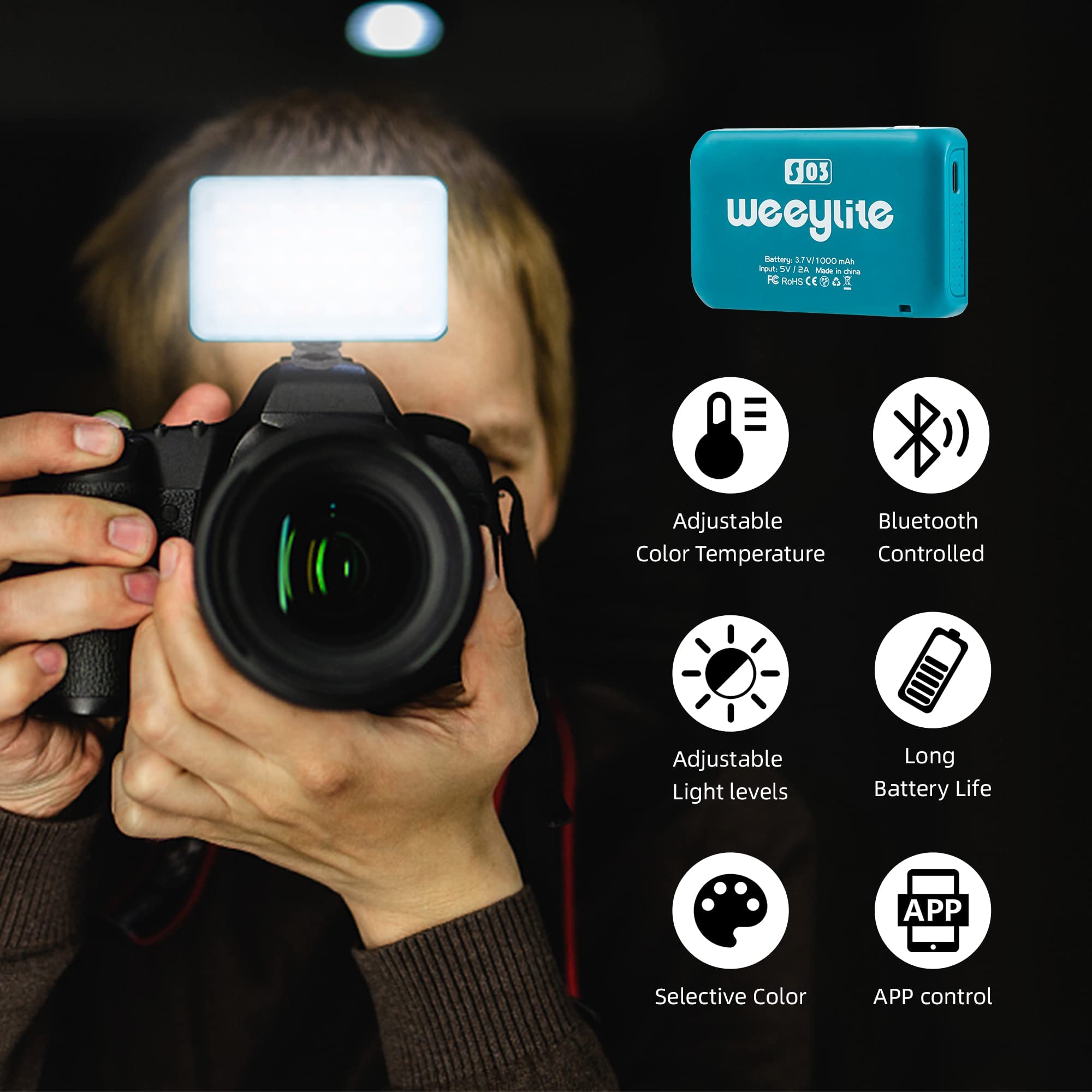 Rgb Video Photography Lighting Kit, App Control Streamer Light Tiktok Light, 2800K 6800K Led Video Light For Product Shoot, Vlog