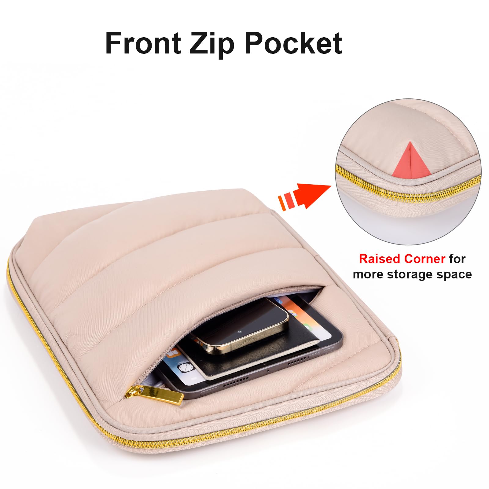 Puffy Ipad Sleeve Case 11 Inch, Padded Tablet Bag For Ipad Pro 11 In (M4), Ipad 10.9 (10Th Gen), Ipad Air 11 In (M2), Galaxy Tab