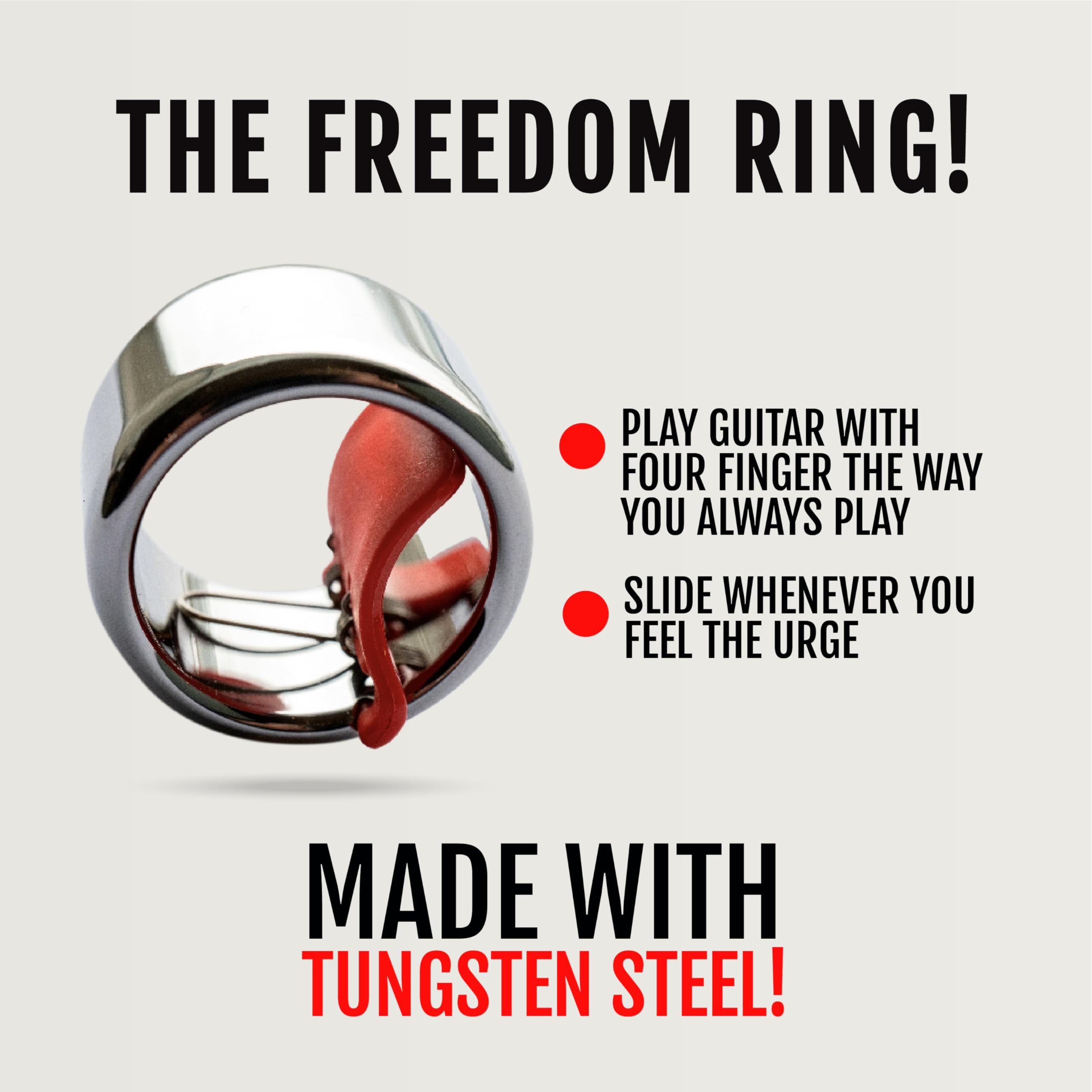 Black Mountain Slide Guitar Rings   Made From Tungsten Steel. Acoustic Guitar Slide, Electric Guitar Slide, Bass, Ukulele, And M