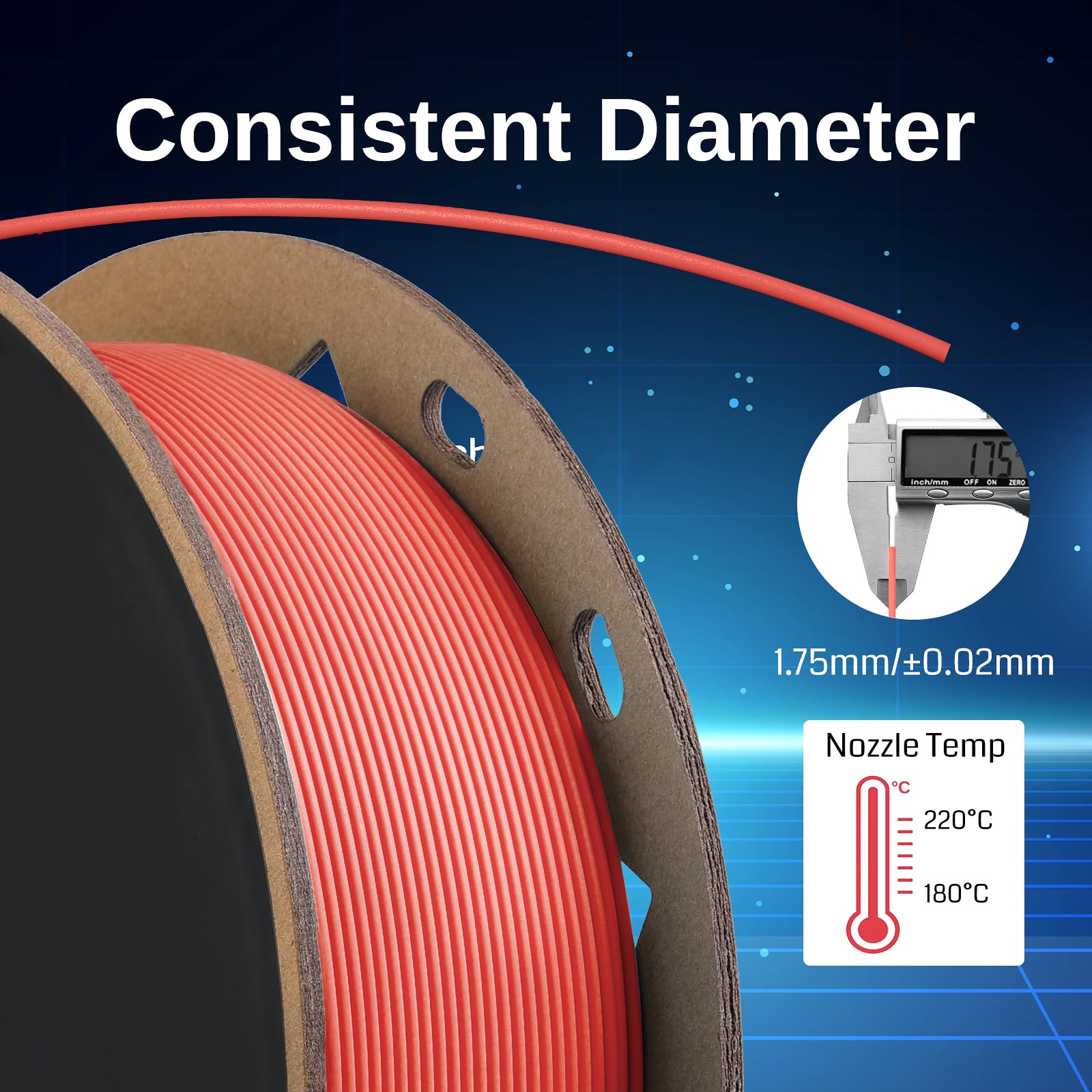 Sainsmart Gt-3 High Speed Matte Pla Filament 1.75Mm, High Flow 3D Printer Filament, Rose Red, 2.2 Lbs (1Kg) Spool, Dimensional A