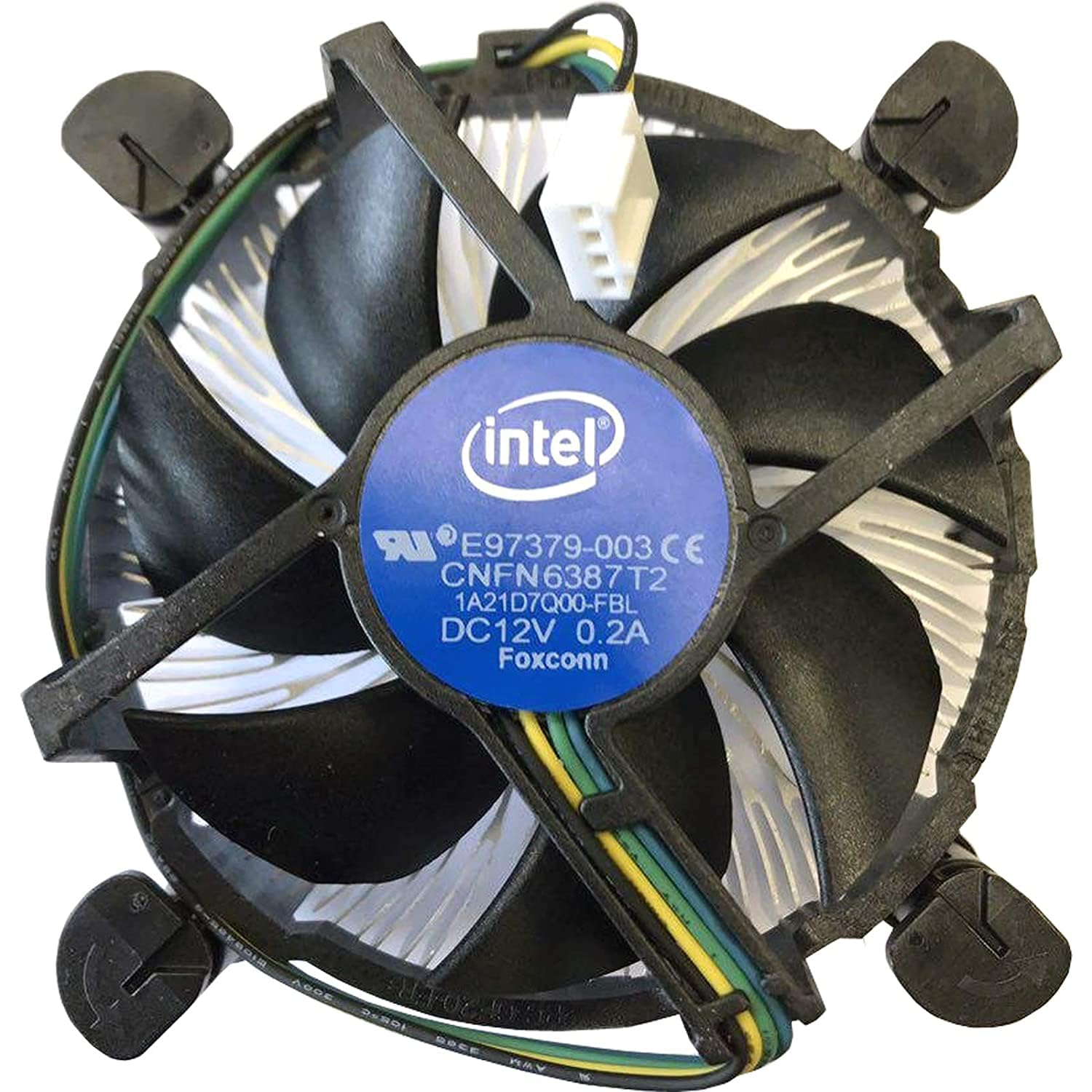 Intel E97379 003 Core I3/I5/I7 Socket 1150/1155/1156 4 Pin Connector Cpu Cooler With Aluminum Heatsink And 3.5 Inch Fan For Desk
