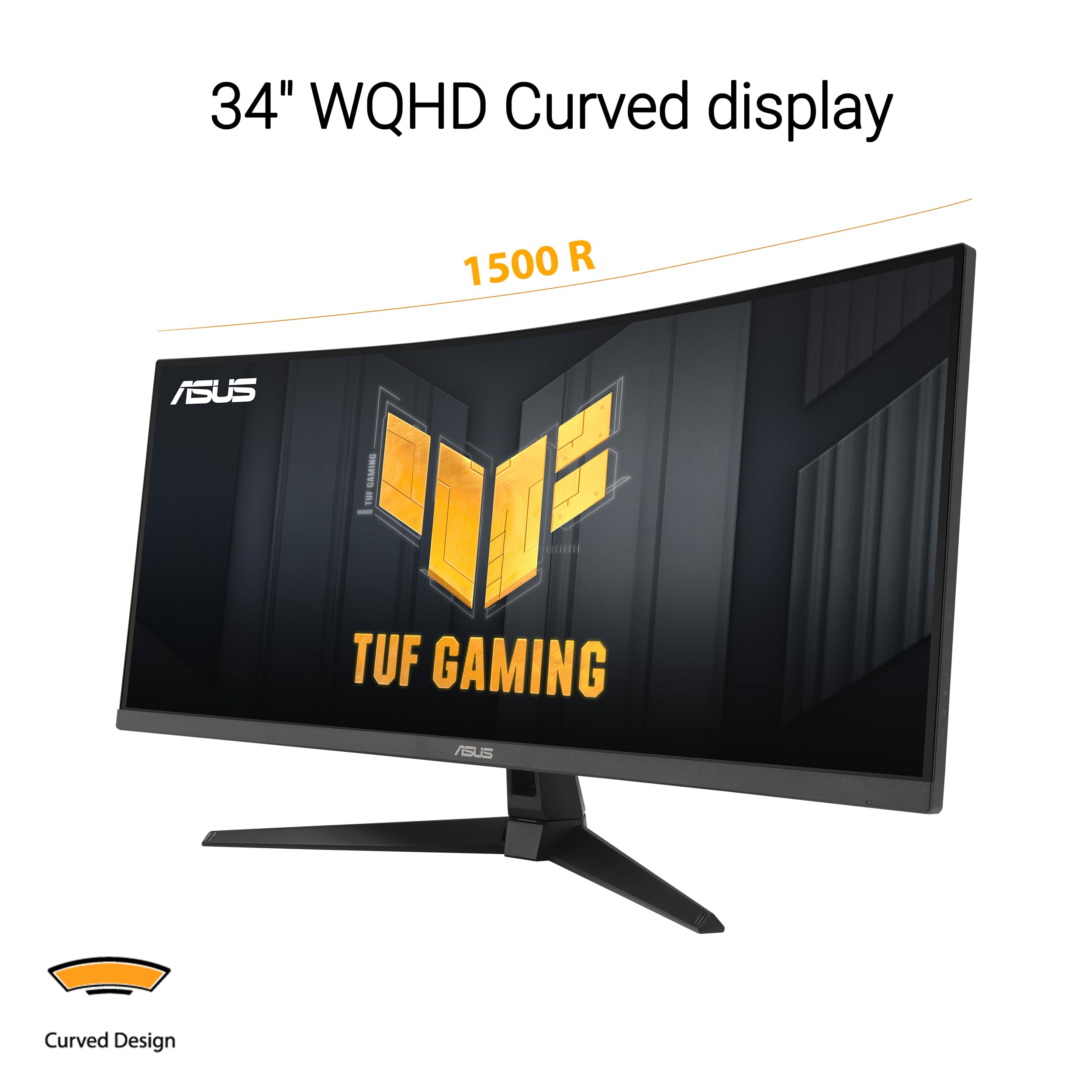 Asus Tuf Gaming 34    Ultra Wide Curved Monitor (Vg34Vq3B)   21:9 Qhd (3440X1440), 180Hz, 1Ms, Extreme Low Motion Blur Sync, Fre