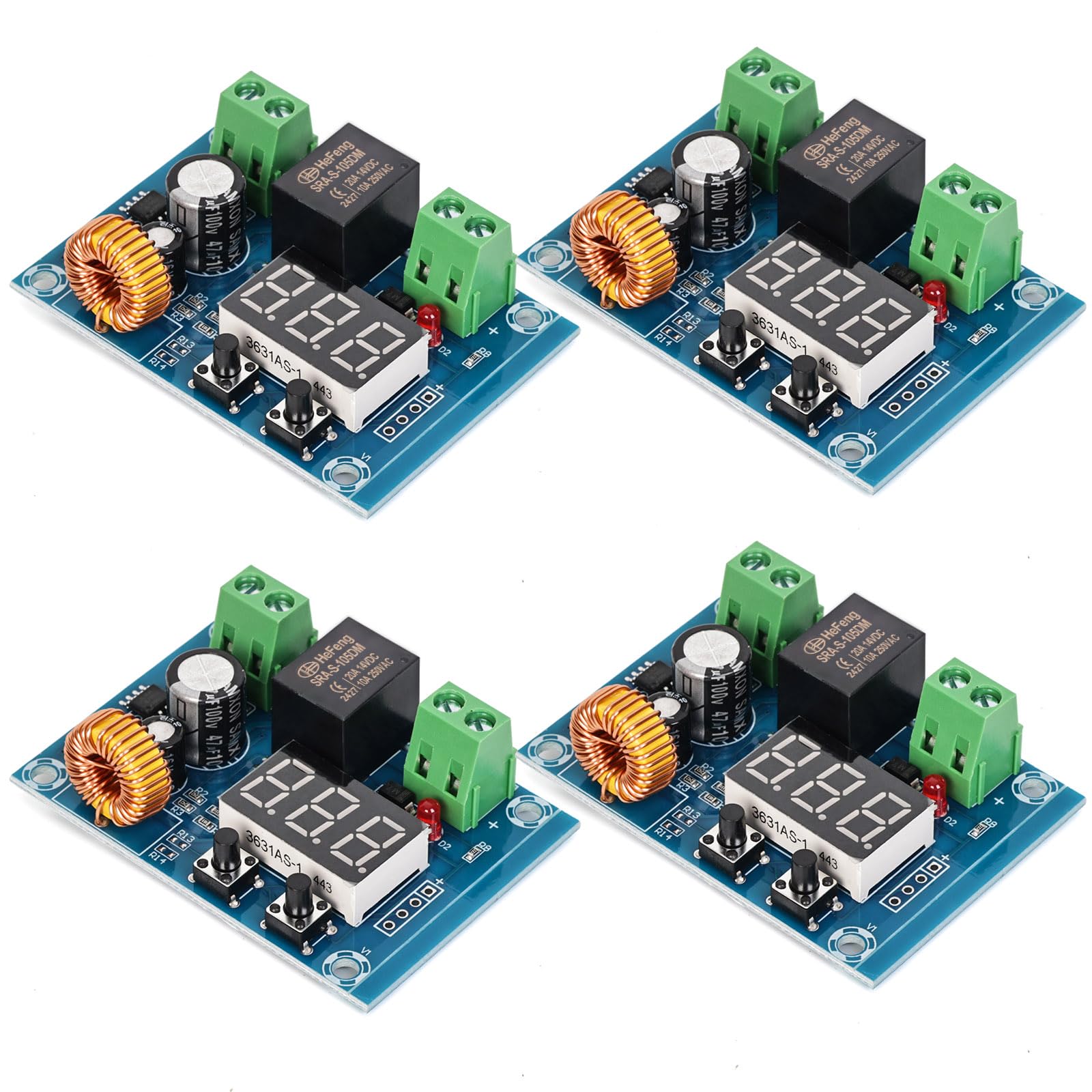 SELOKY 12V-36V DC Voltage Protection Module Digital Low Voltage Protector Disconnect Switch Cut Off Over Discharge Protection Mo