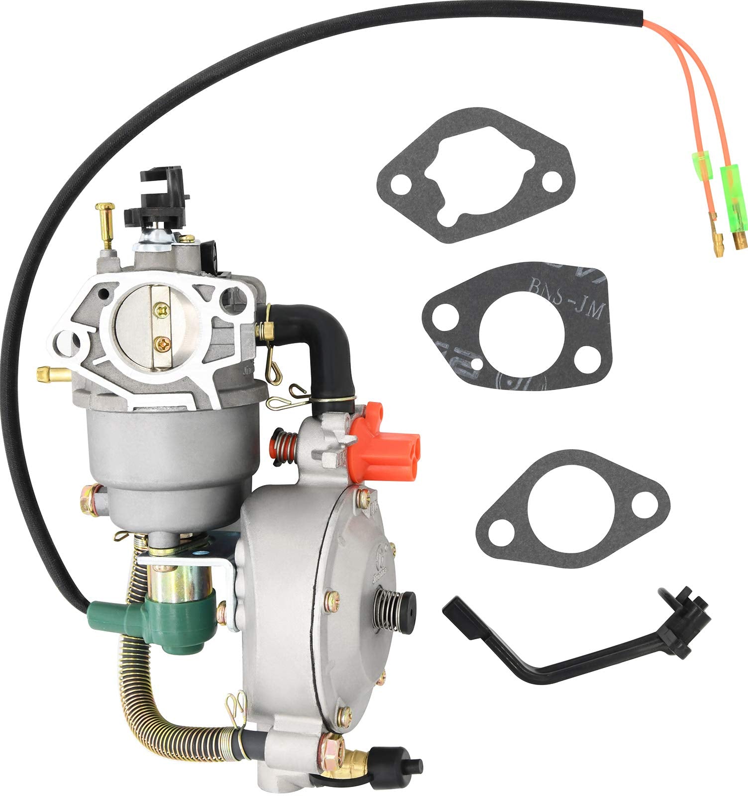 New Manual Choke Dual Fuel Carburetor Lpg Ng Conversion Kit 4.5 5.5Kw Gx390 188F