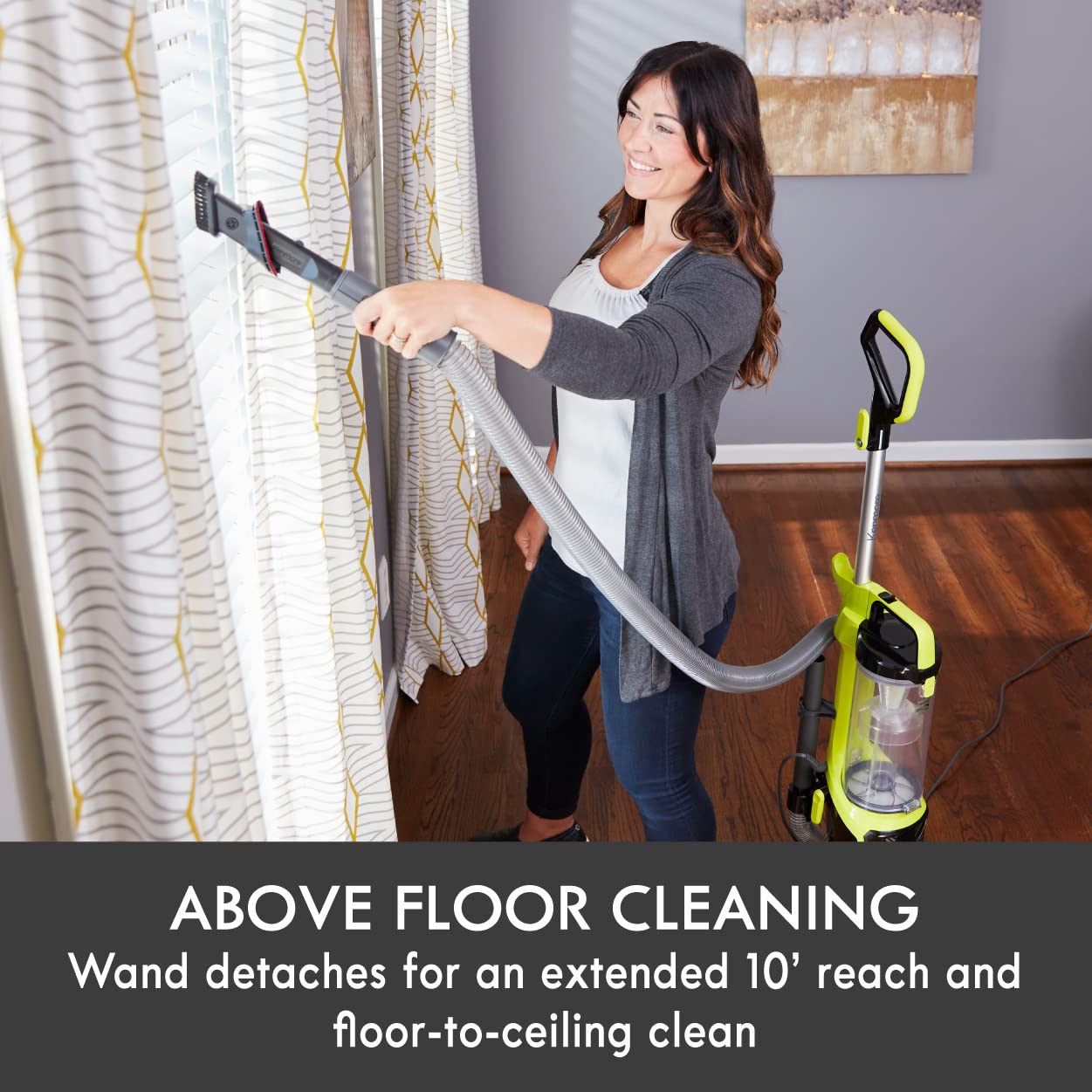 Kenmore Du2001 Bagless Upright Vacuum Carpet Cleaner With 2 Motor System, Xl Dust Cup, 3 In 1 Combination Tool, 2L, Yellow