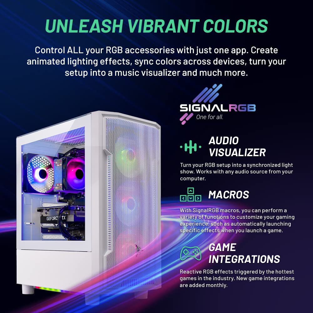 Skytech Archangel Gaming Pc Desktop, Intel I5 13400F 2.5 Ghz (4.6Ghz Turbo Boost), Nvidia Rtx 4060 8Gb Gddr6X, 2Tb Ssd, 32Gb Ddr