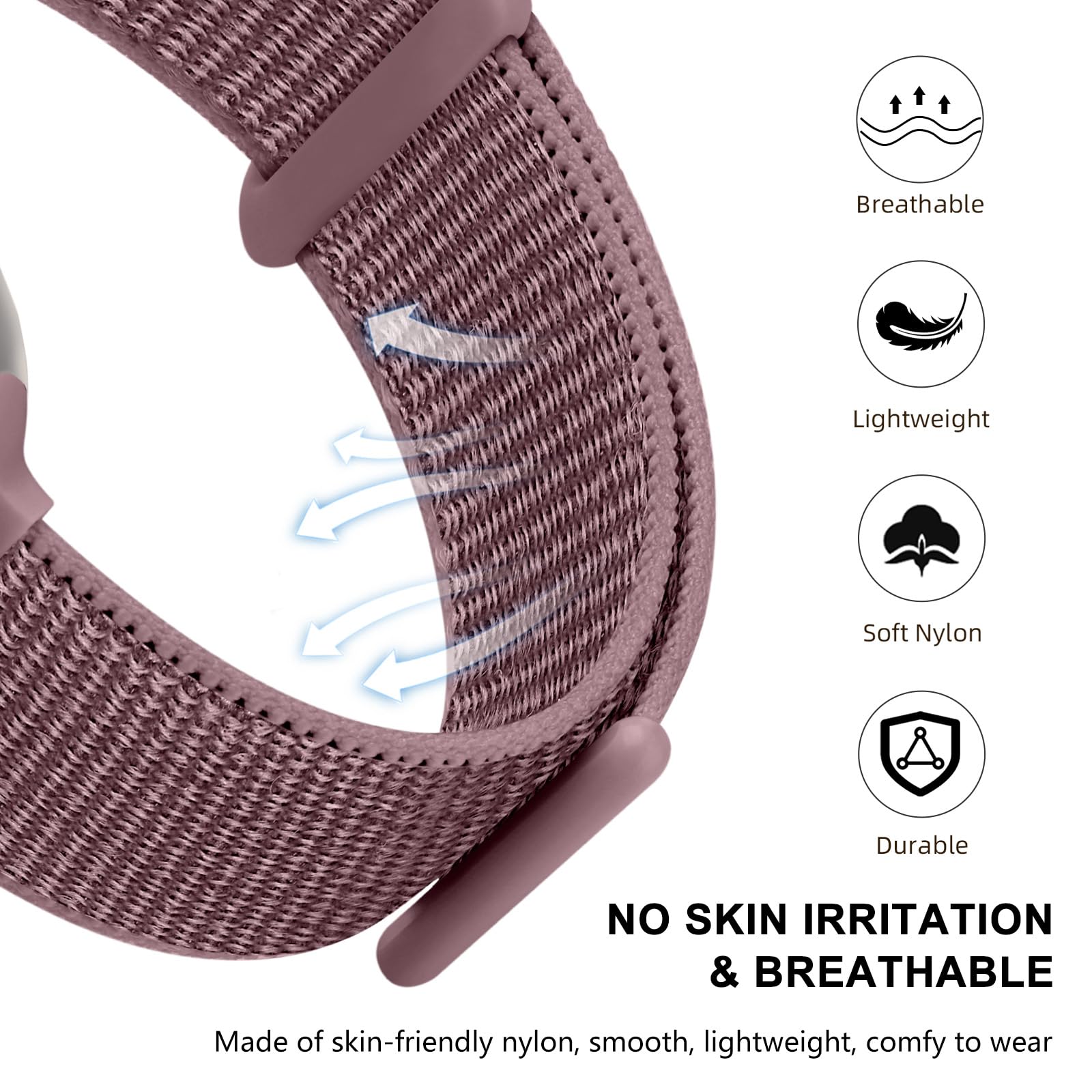Nylon Sport Loop Bands Compatible With Apple Watch Band 40Mm 41Mm 38Mm 42Mm 46Mm 44Mm 45Mm 49Mm Women Men, Adjustable Stretchy W