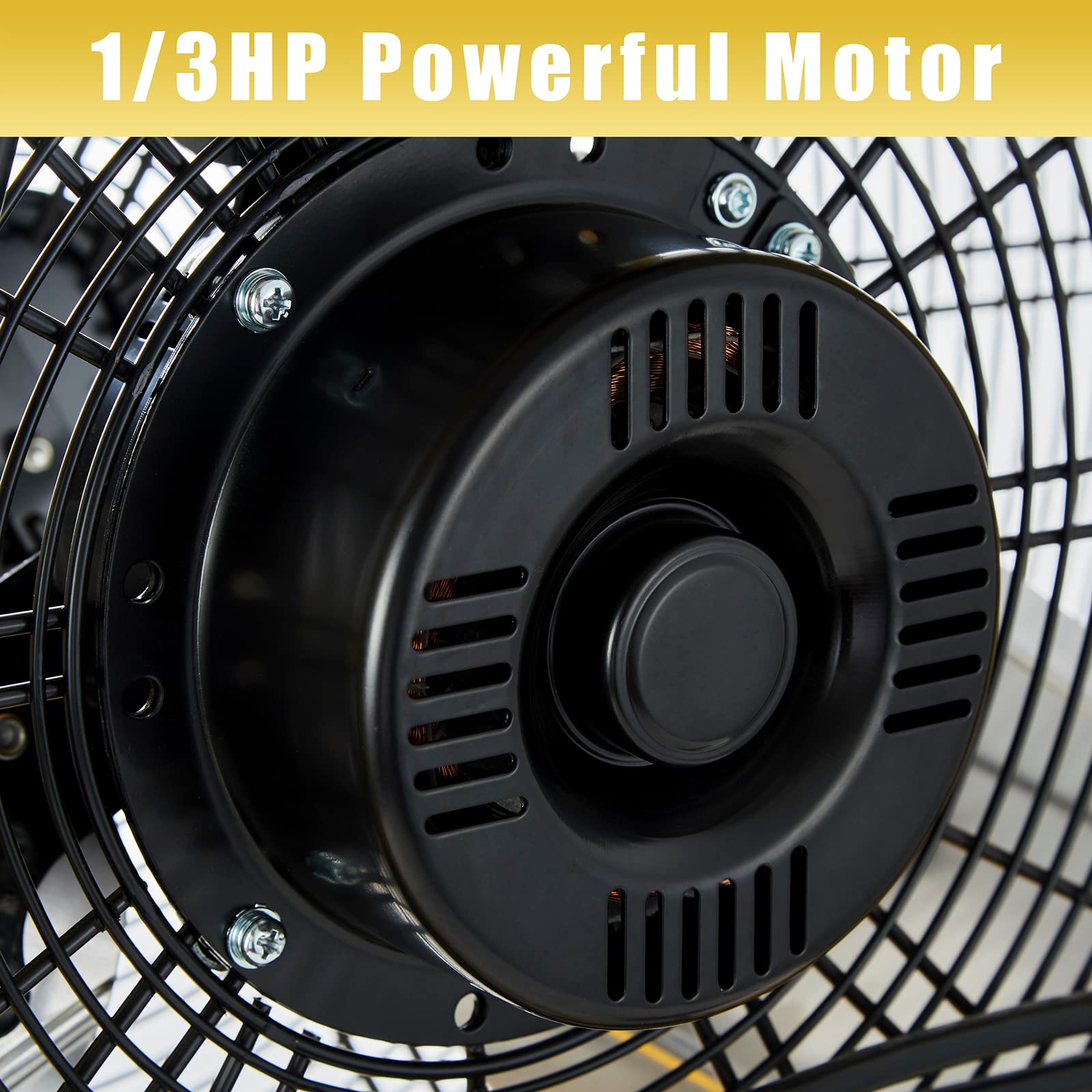 Hicfm 13000 Cfm 30 Inch Heavy Duty High Velocity Barrel Floor Drum Fan With Powerful 1/3Hp Motor, 9Ft Cord, 5In Solid Wheels For