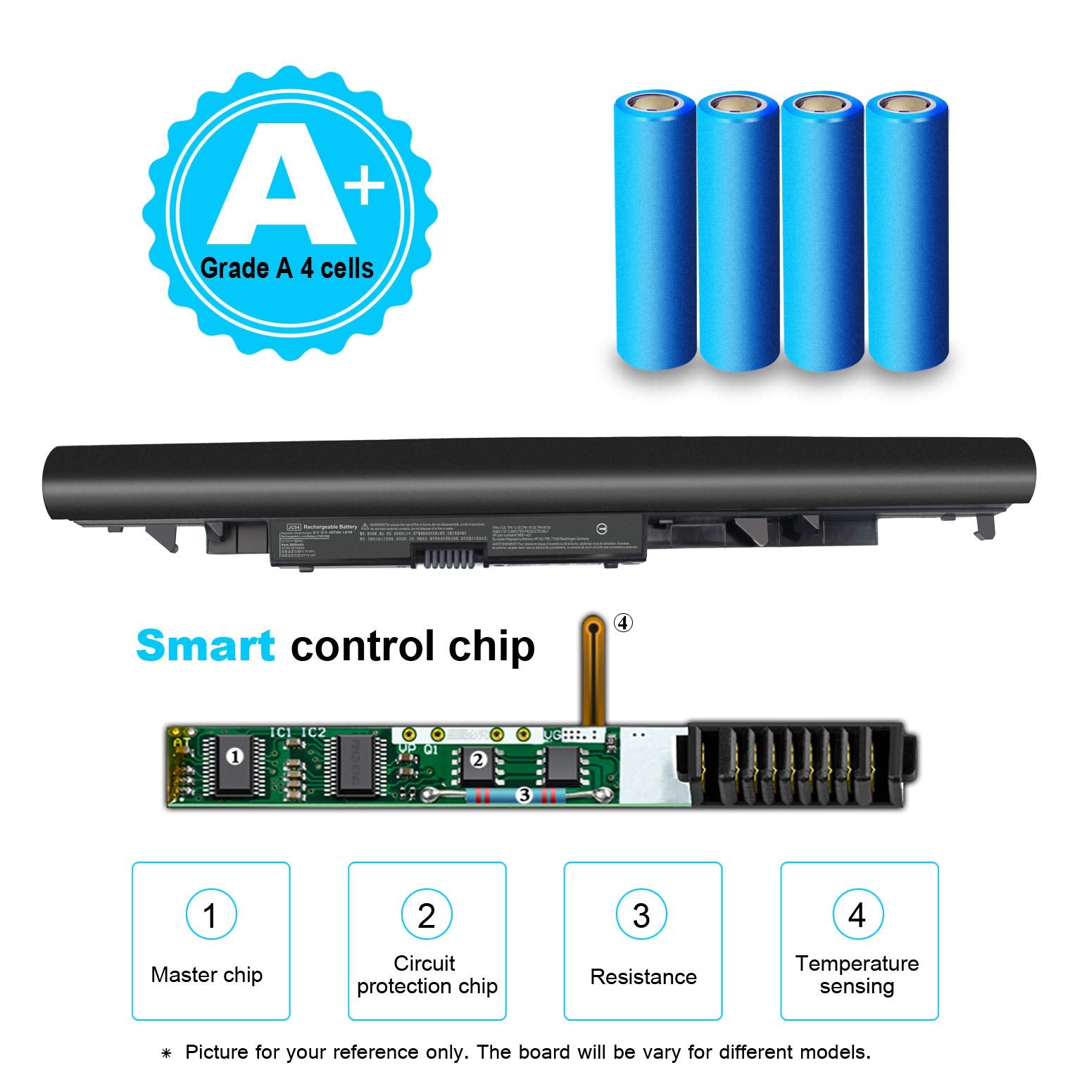 Jc04 Jc03 919700 850 919701 850 919681 421 Hstnn Lb7V Hstnn Lb7W Hstnn Db8E Battery For Hp 15 Bs0Xx 17 Bs0Xx 15 Bs1Xx 15 Bs015Dx