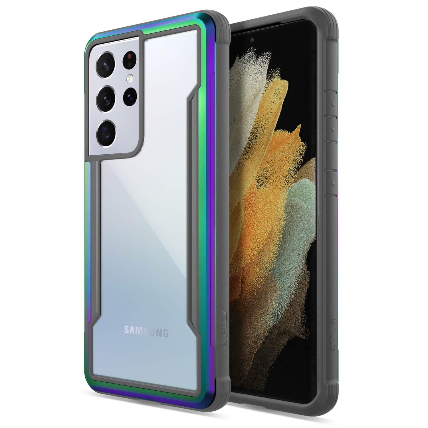 Raptic Shield Case Compatible with Samsung Galaxy S21 Ultra Shockproof Military Grade Protection, Durable Aluminium Frame, 10 Fo
