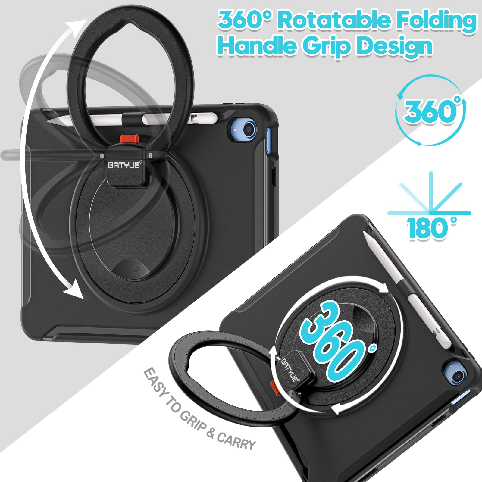 Batyue Case For Ipad 10Th Generation   Rugged Shockproof Protection Cover For 2022 10.9 Inch Ipad (10Th Generation) With Screen