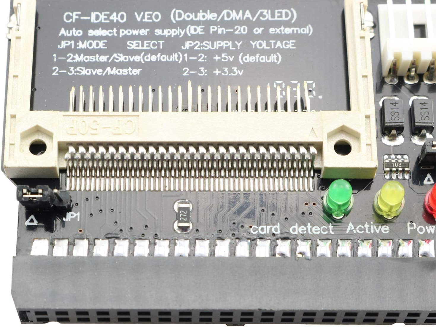 Taodan Cf To 40 Pin Ide Adapter Compact Flash Cf To Ide Bootable Converter