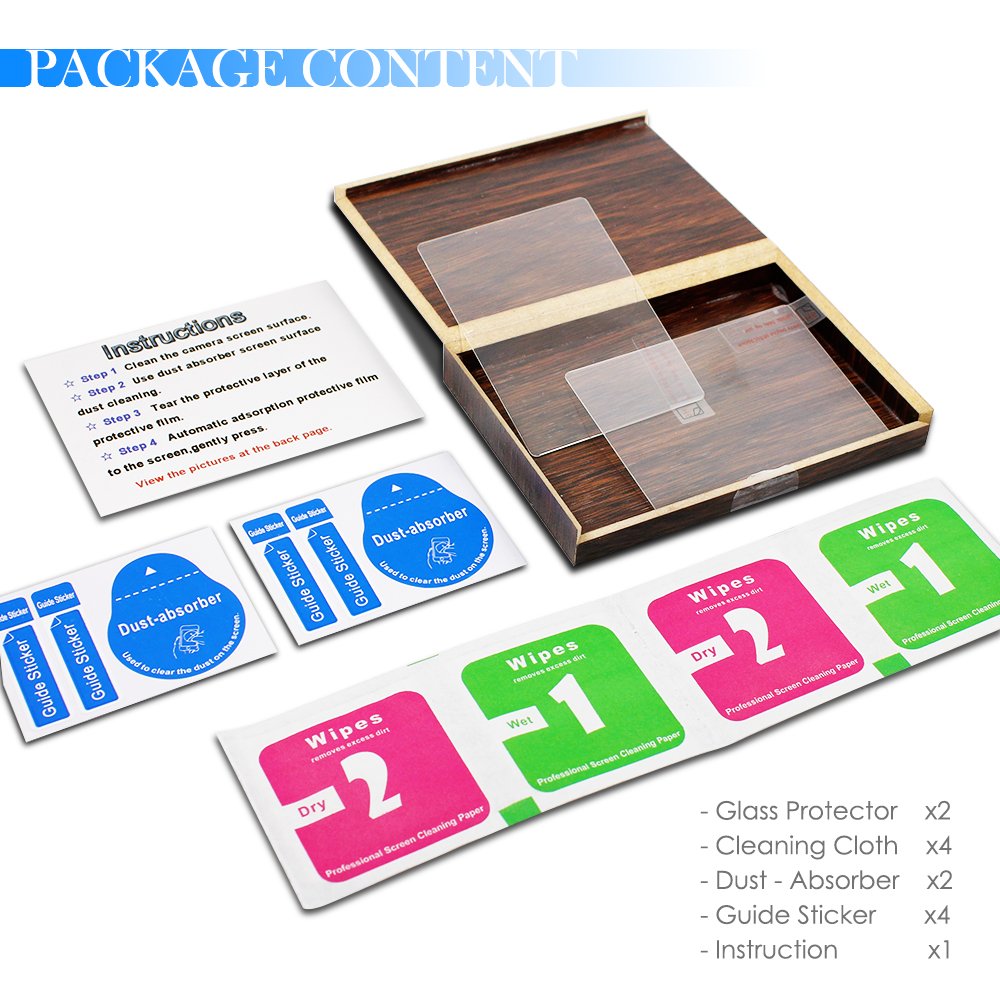 Camera Screen Protector Compatible Nikon D5600 D5500 D5300, Afunta 2 Pack Anti Scratch Tempered Glass