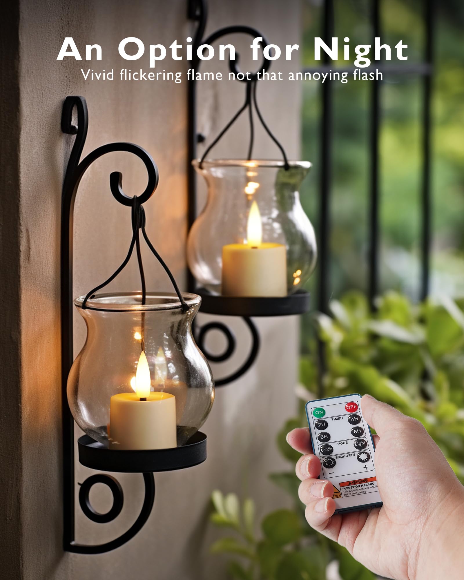 Beichi Rechargeable Candles, Tea Lights Candles Battery Operated With Remote, Flameless Votive Candles With 2/4/6/8H Timer Flick