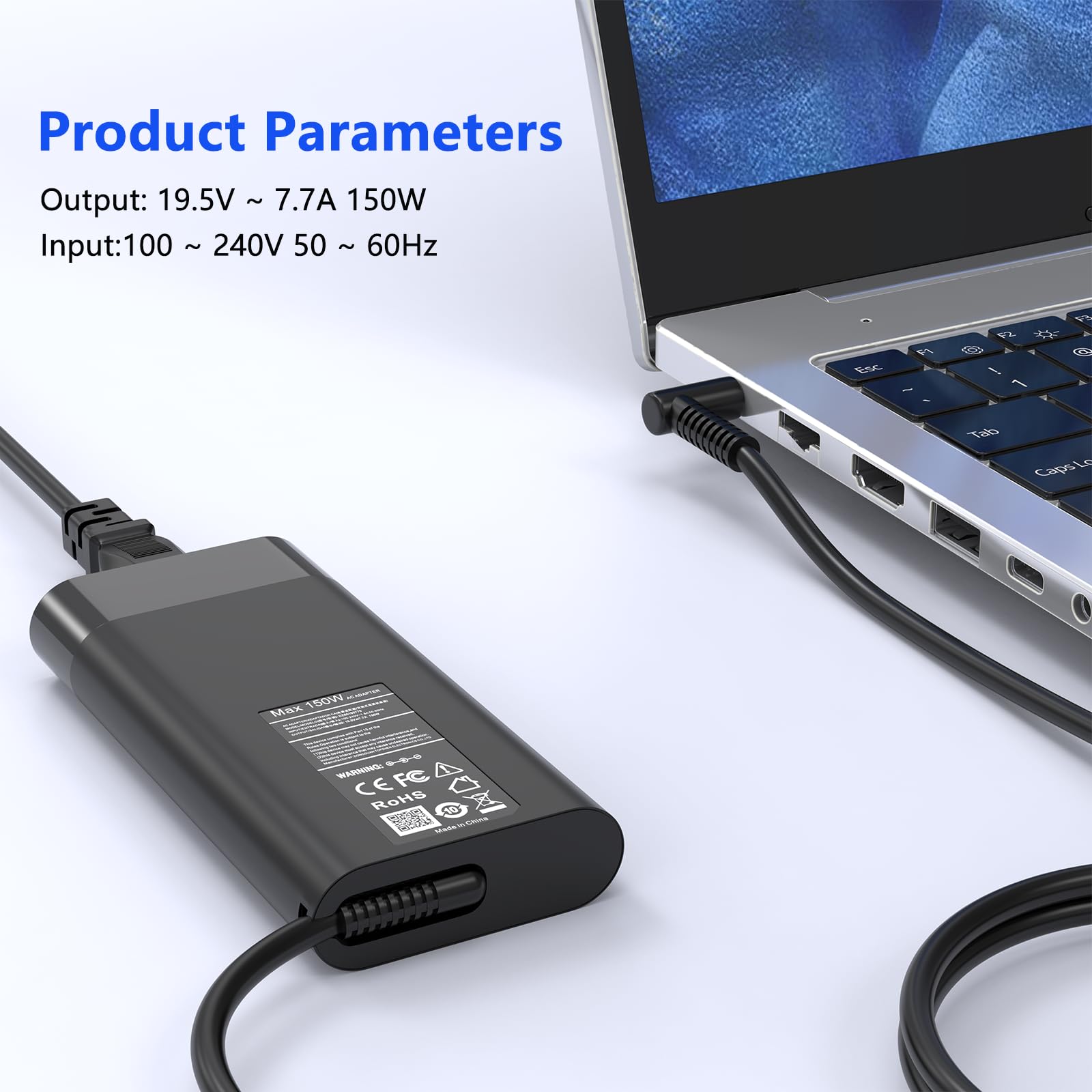 150W Ac Adapter Charger Fit For Hp Zbook 15 16 17 15U 15V G3 G4 G5 G6 G7 G8 G9,Fury 15 17 G7 G8,Studio G9 G8 G7 G6 G5 G4 G3,Powe