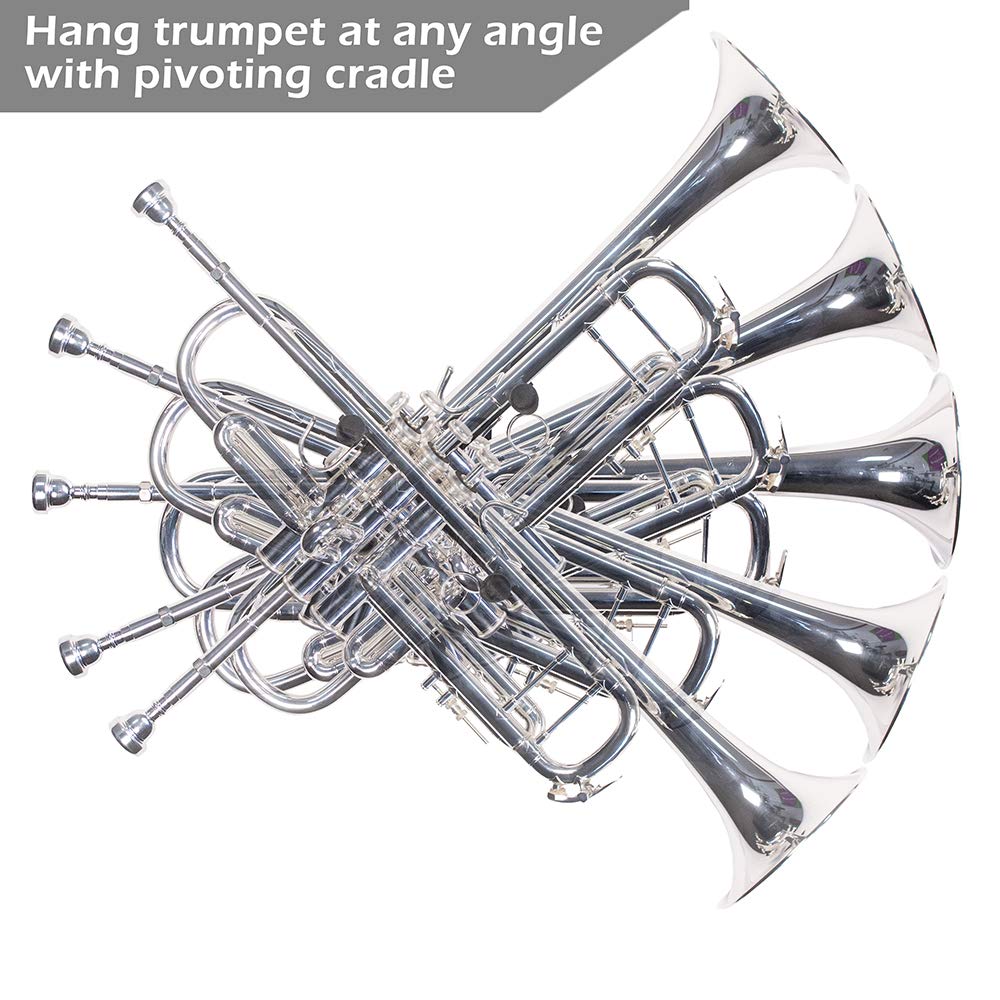 String Swing Horizontal Wall Mount Trumpet Holder   Stand For All Trumpets Including Piccolo And Pocket Trumpet   Musical Instru