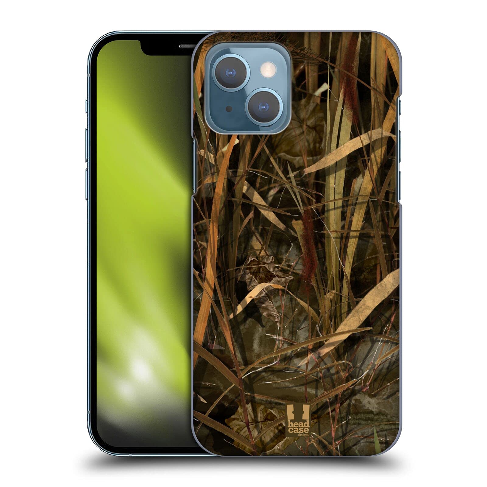 Head Case Designs Dry Duck/Waterfowl Season Camouflage Hunting Hard Back Case Compatible with Apple iPhone 13