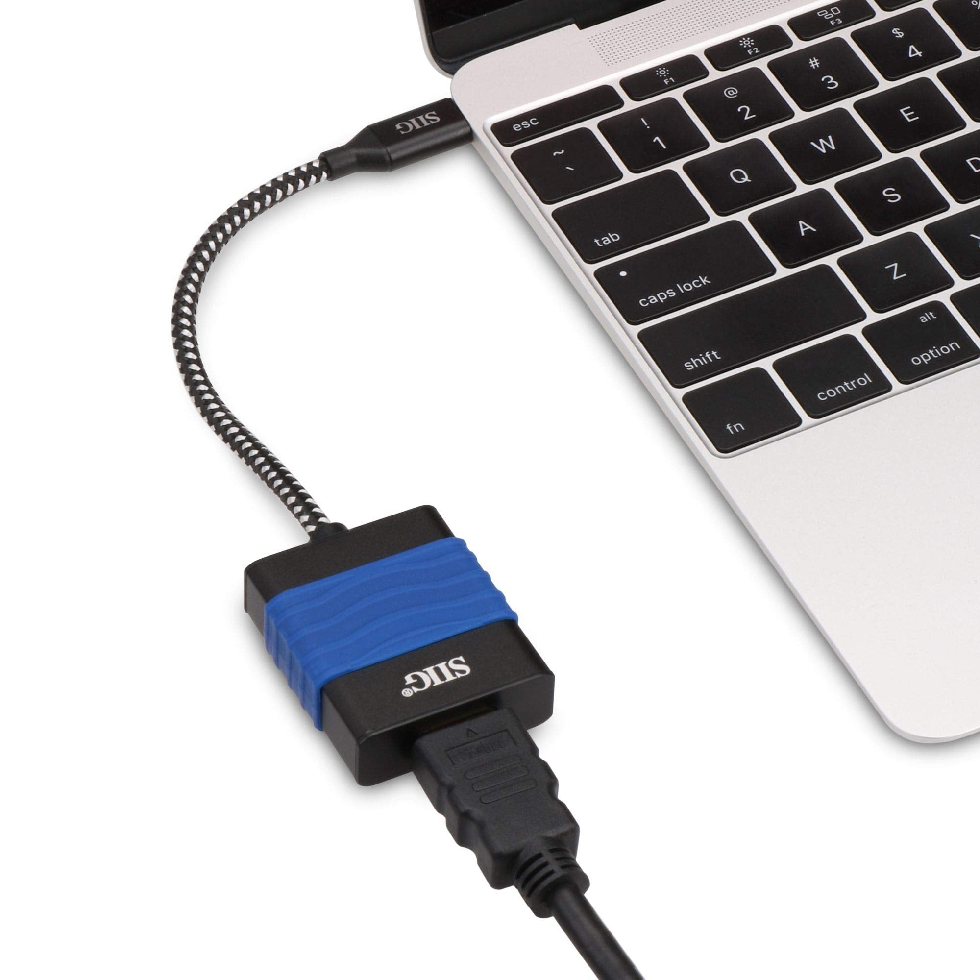 Siig Usb C To Hdmi 4K 60 Hz Adapter Converter, Type C To Hdmi Male To Female For 2015/2016 Macbook, Chromebook Pixel, Dell Xps 1