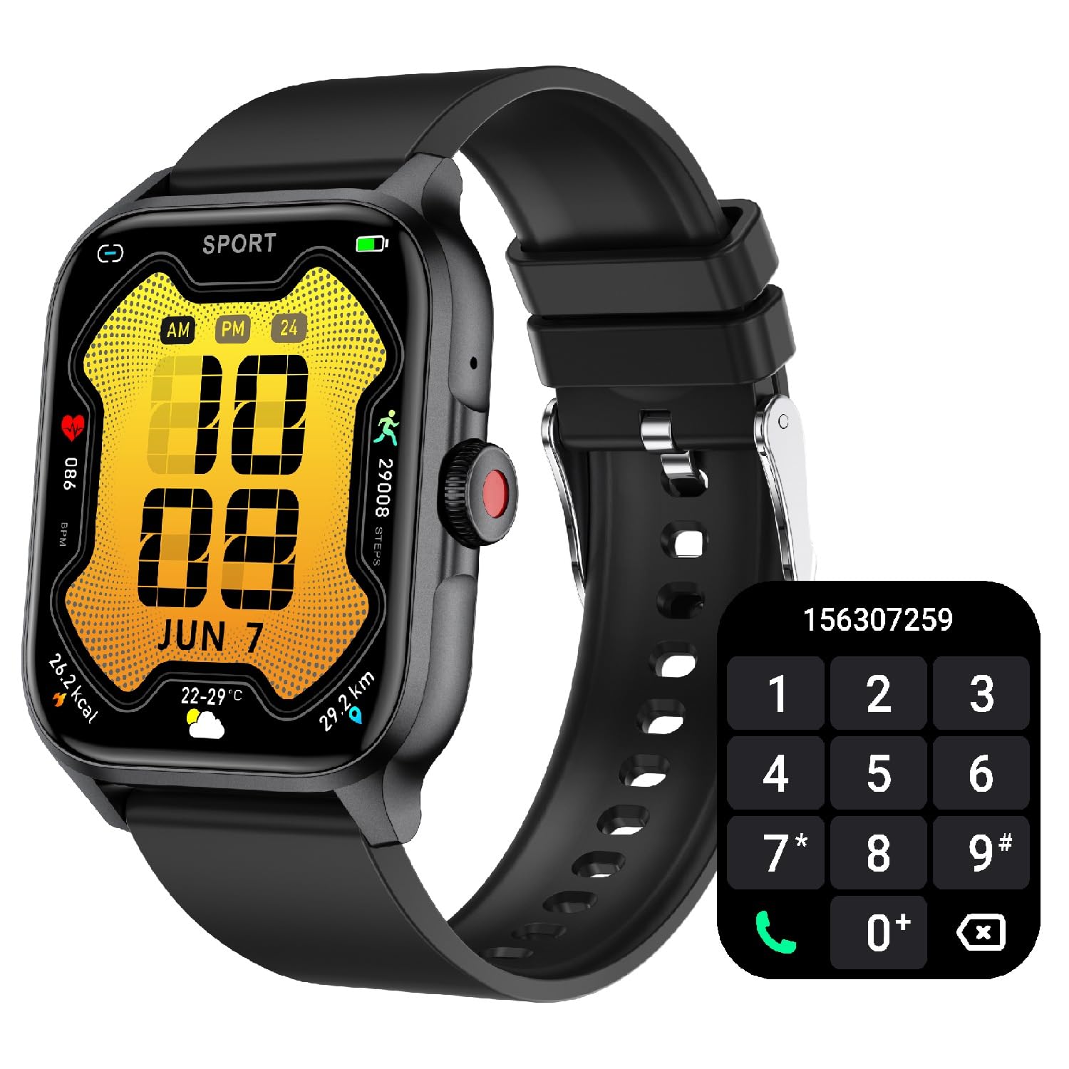 Smart Watch for Men Women(Answer/Make Call), 2025 New Smartwatch 1.85 HD Fitness Watch with 100+ Sport Modes, Heart Rate, Sleep 