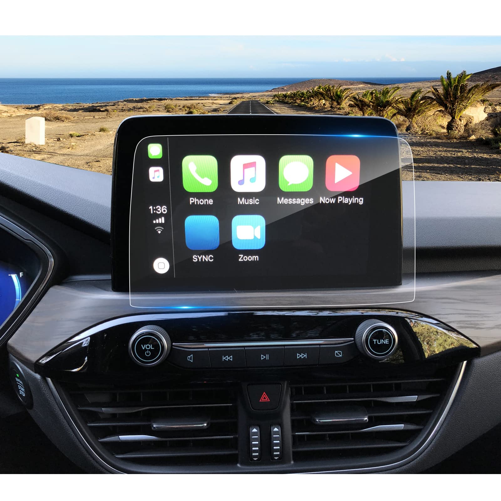 Coleya 2020 2023 2024 Escape Screen Protector For Ford Escape (Se/Sel/Titanium/Base/Active/St Line/St Line Select) 8 Inch Touch