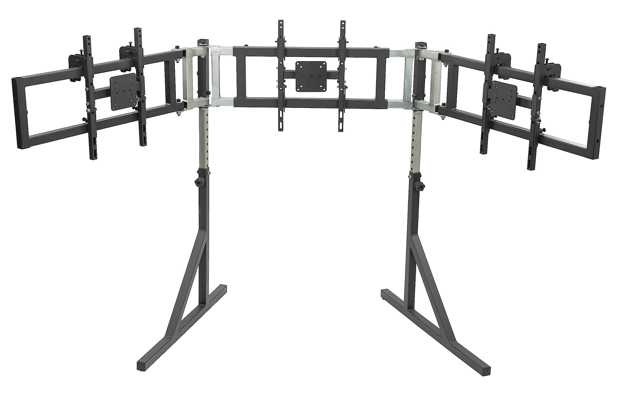 Triple Monitor Floor Stand Gen2 For Racing And Flight Simulators Model Ld | For Monitors Up To 100X100Mm Vesa Mount Or 24, 27, 3