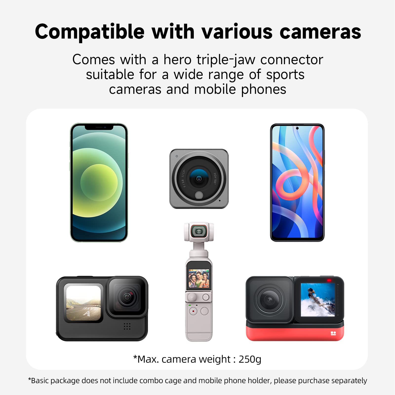 Telesin Backpack Clip Mount With 360 Ball Joint Bag Belt Shoulder Strap Holder Attachment For Gopro Max Hero 12 11 10 9 8 7 6 5, Insta360 X3 X4 Go3 Ace Pro, Dji Action 3 4 Osmo Pocket 3 Accessories