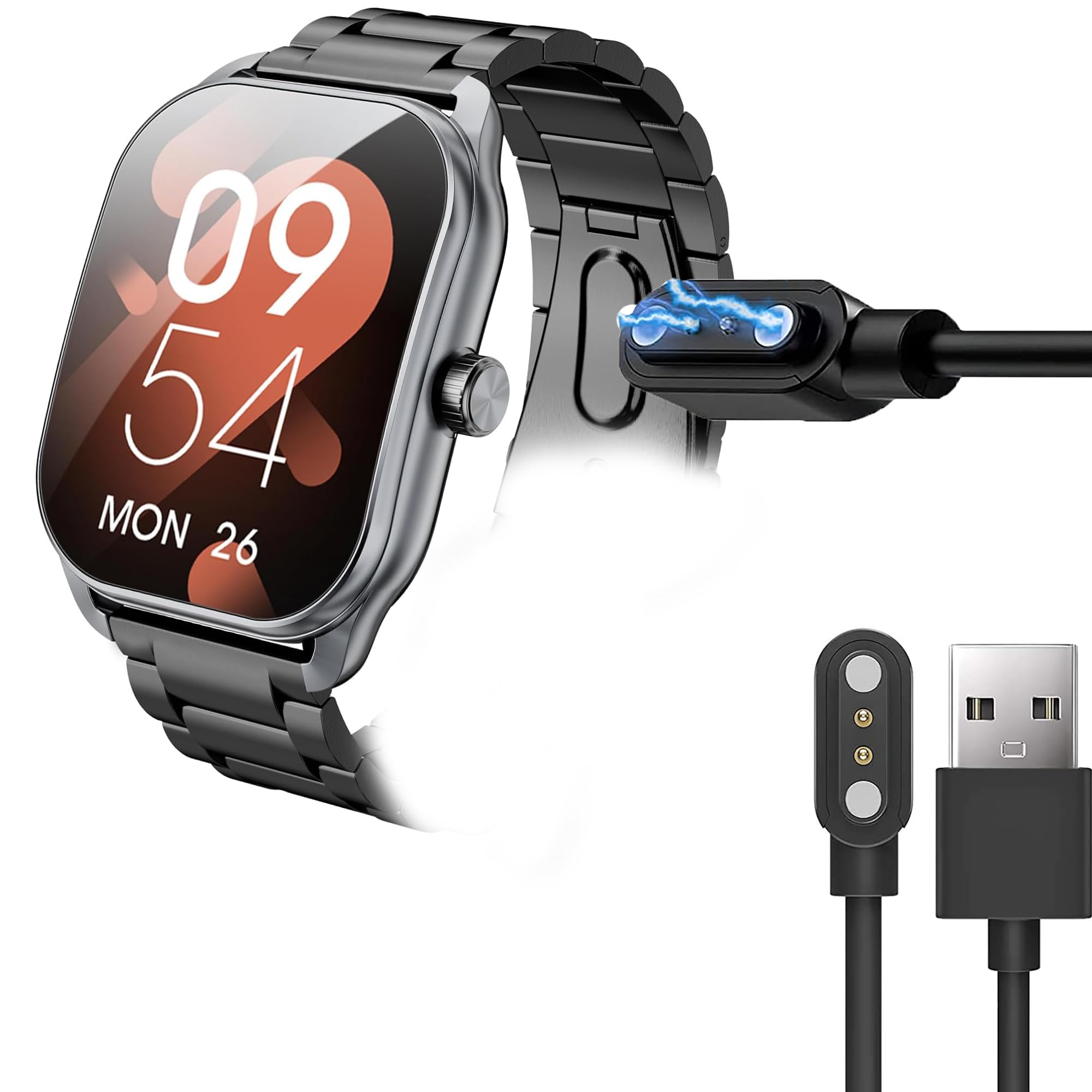 Compatible with Haulvean Curve Smart Watch Charger, Magnetic Replacement Charger Compatible for Haulvean JX629 2.01 Curve, G39 S