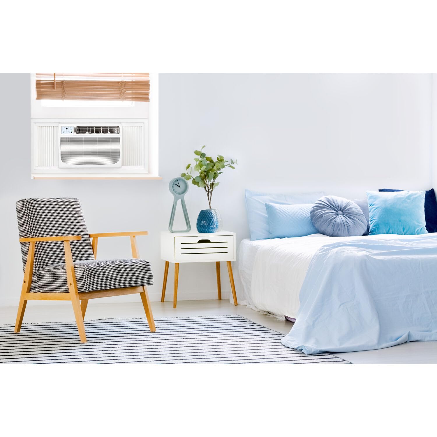 Keystone 18,000 Btu Window Air Conditioner And Dehumidifier, 230V, Window Unit Air Conditioners For Apartment, Living Room, Bedroom, Large Rooms Up To 1000 Sq.Ft., Window Air Conditioner With Remote