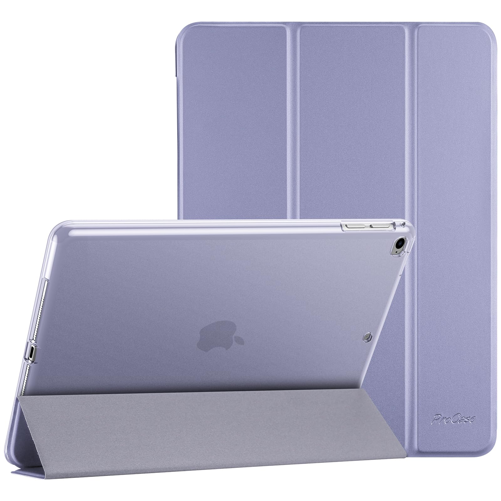 Procase Smart Case For Ipad 9.7 Inch Ipad 6Th 5Th Generation Cases, Ipad Air 2, Ipad Air Case, Slim Soft Tpu Cover Stand Smart Case For Ipad 9.7 2018 2017 Model Ipad Air 2 Air 1  Lightpurple