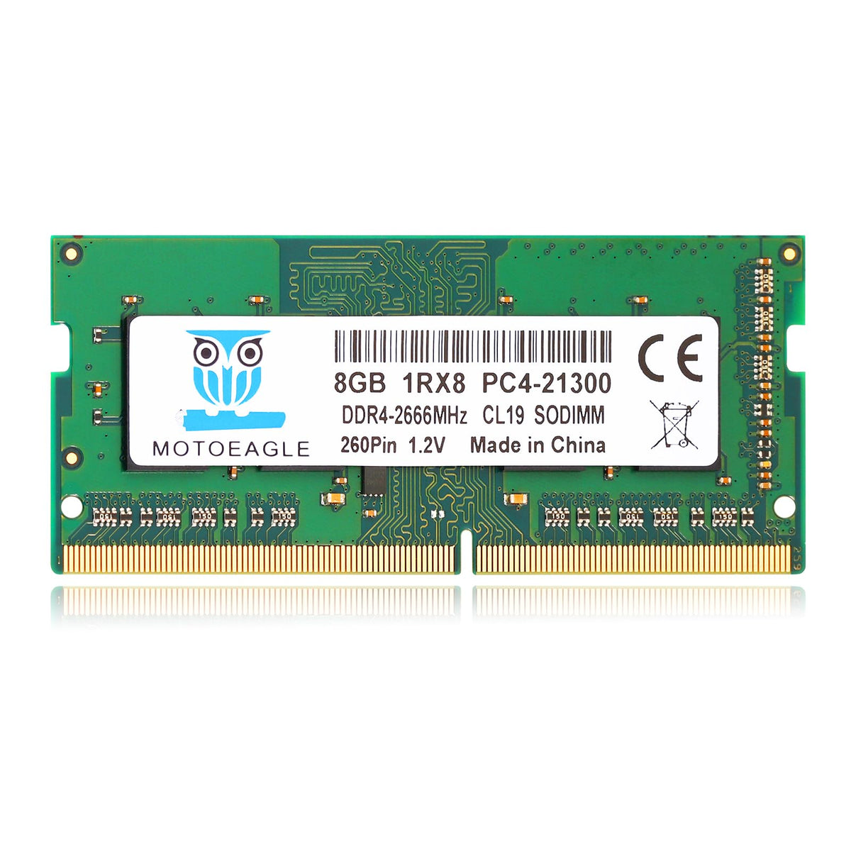 8Gb 1Rx8 Ddr4 2666Mhz Pc4 21300 (Pc4 2666V) Cl19 Sodimm 1.2V 260 Pin Non Ecc So Dimm Laptop Notebook Ram Memory Module