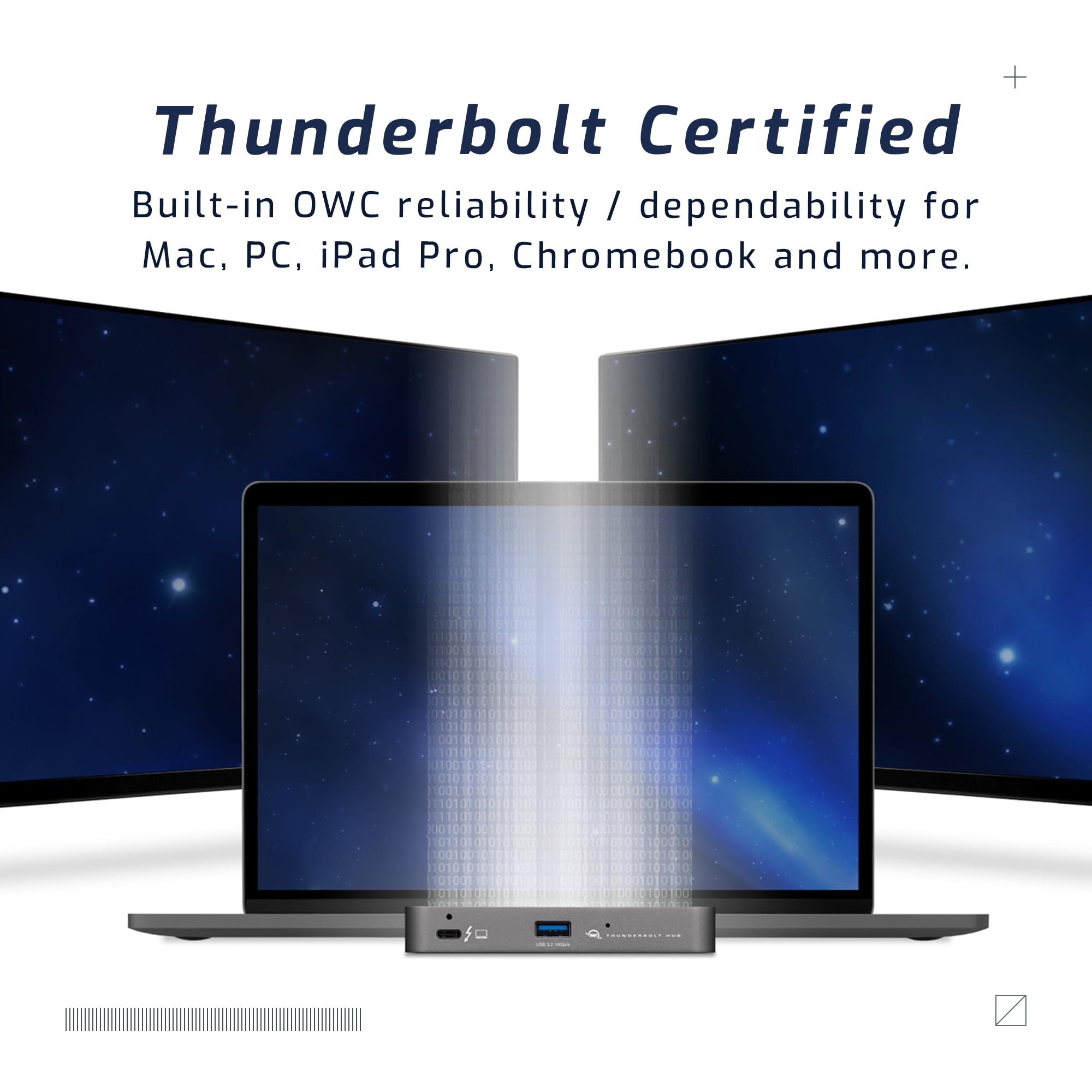 Owc 5 Port Thunderbolt Hub - 60W Charging, Thunderbolt 4, Usb 3.2, Compatible With Macs And Pcs