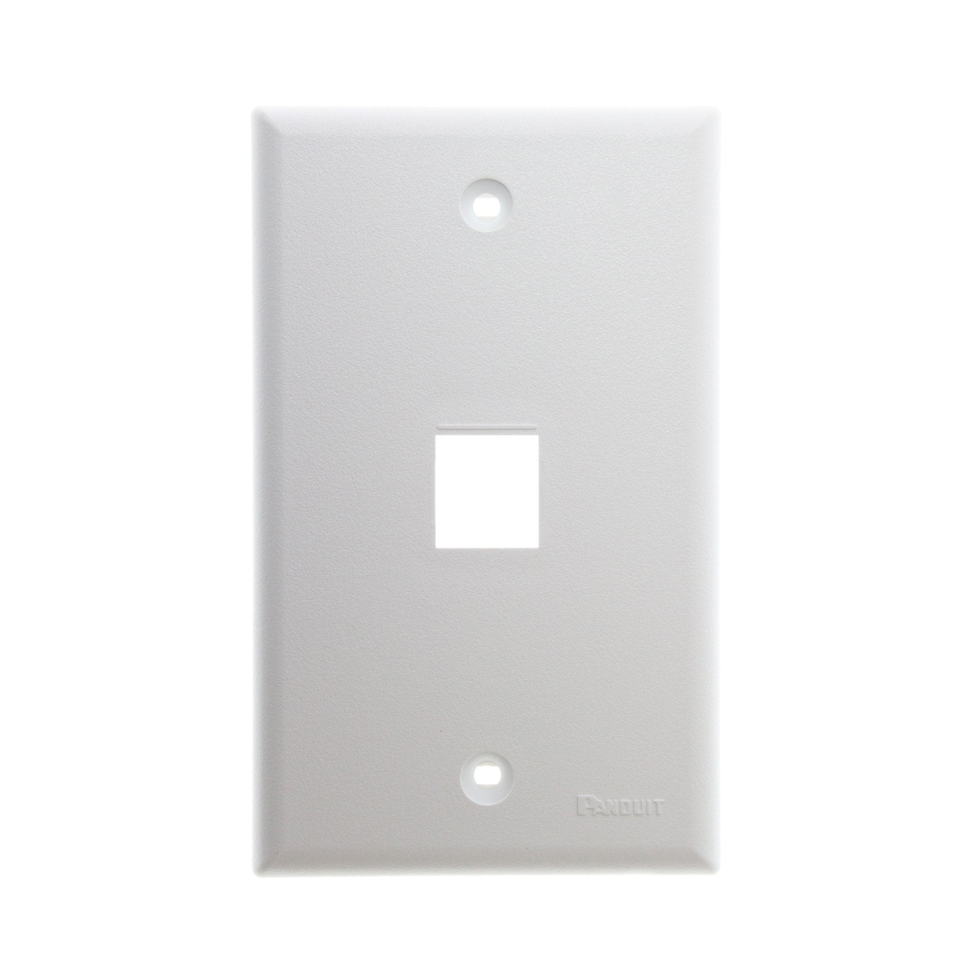 Panduit Nk1Fnwh 1 Gang 1 Port Faceplate, White