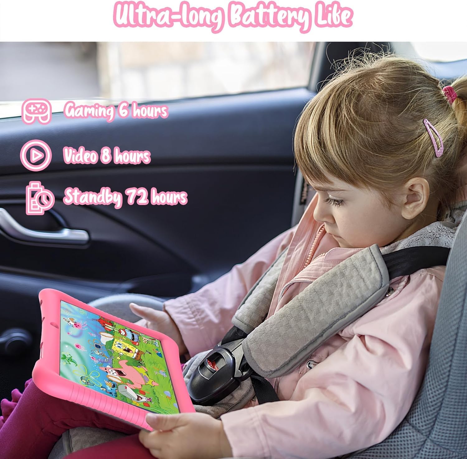 Fivahiva Kids Tablet,10 Inch Android 13 Tablet For Kids, 32Gb (Expandable To 128Gb), Quad Core, Google Kids Space, Parental Cont