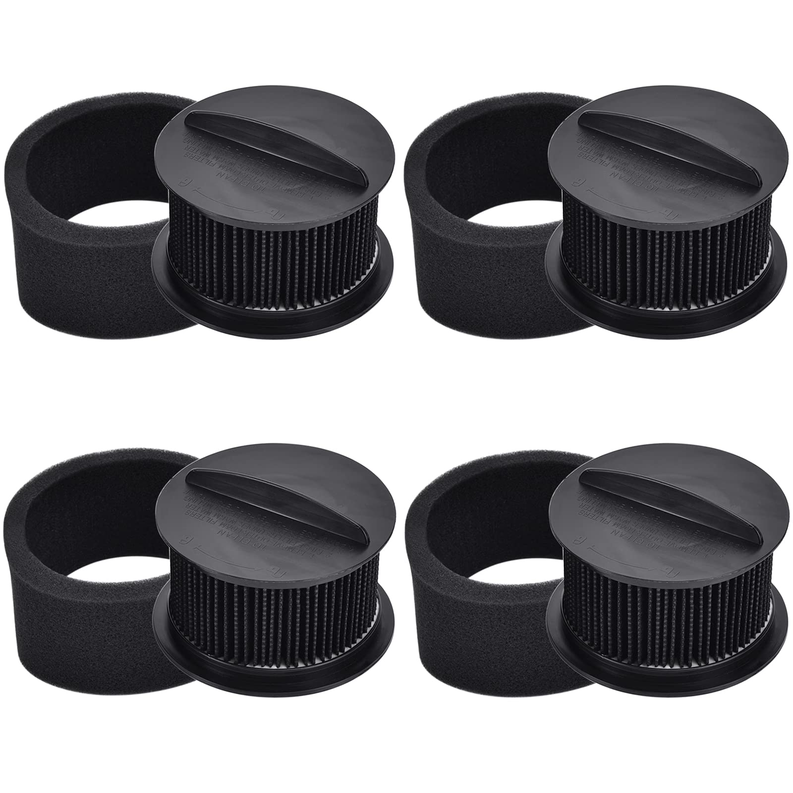 4 Pack Replacement Filter For Bissell Power Force & Helix Turbo Inner And Outer Filter Set For Bissell 32R9,203 7913