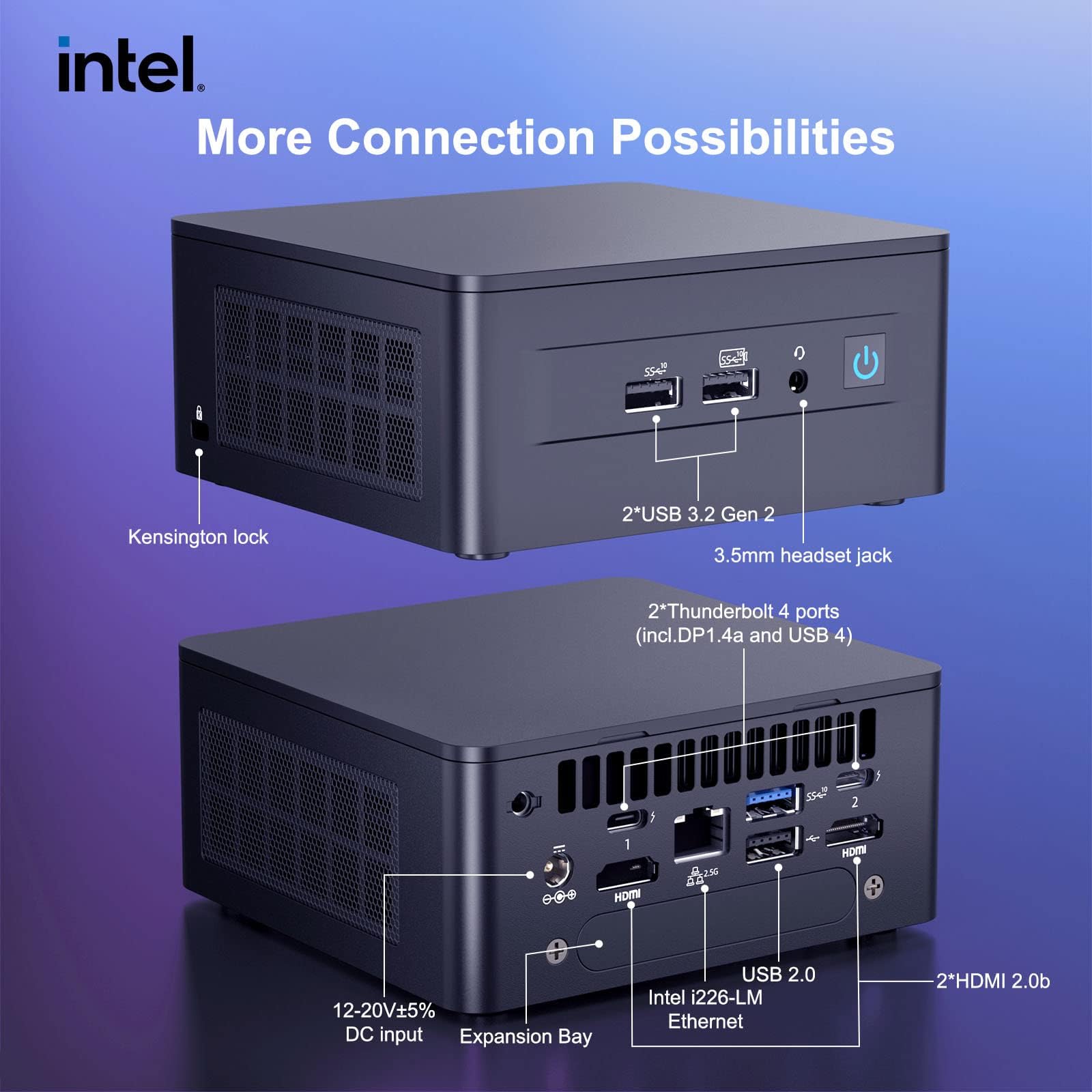 2023 Intel Nuc 13 Pro,Arena Canyon Nuc13Anhi7 Mini Pc (Core I7 1360P Processor, Iris Xe Graphics, 32Gb Ram & 2Tb Nvme Ssd) 12C/1