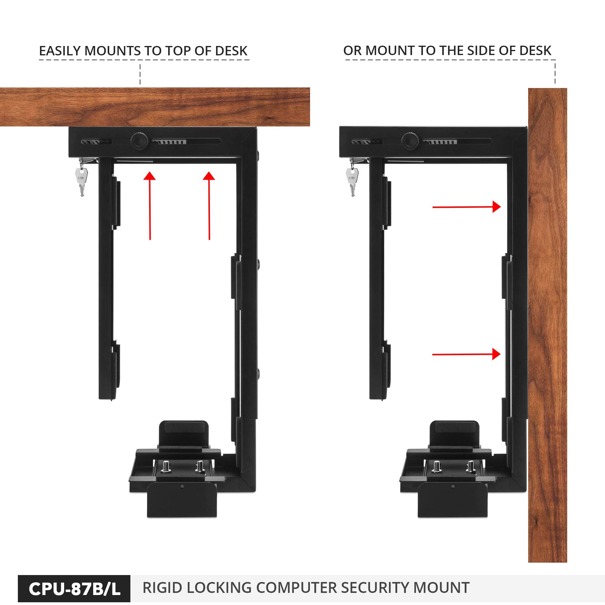 Penn Elcom Under Desk Computer Mount, Pc Tower Holder
