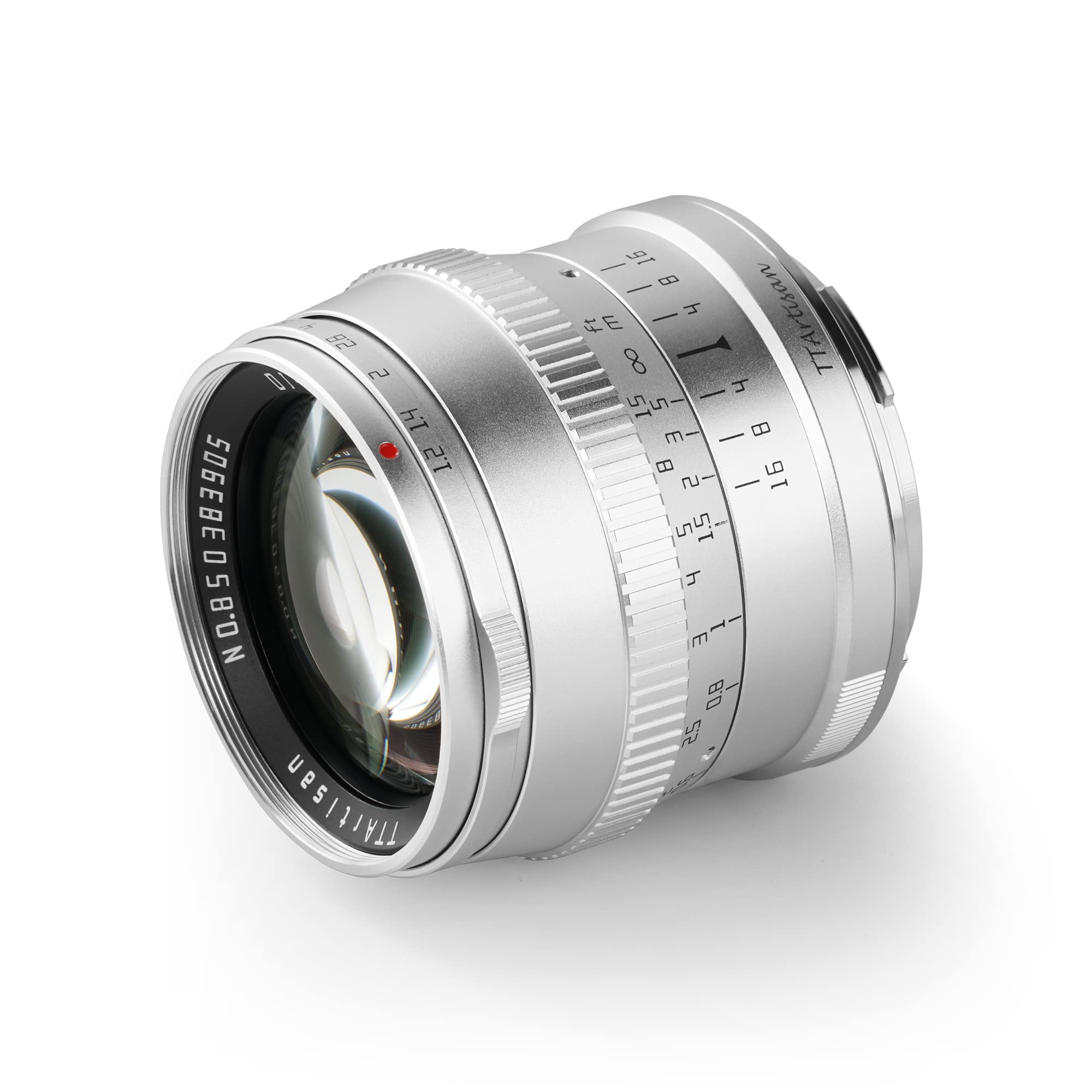 Ttartisan 50Mm F1.2 Aps C Manual Focus Lens Large Aperture Compatible With Leica T Tl Tl2 Cl Sigma Fp(Leica L Mount, Silver)