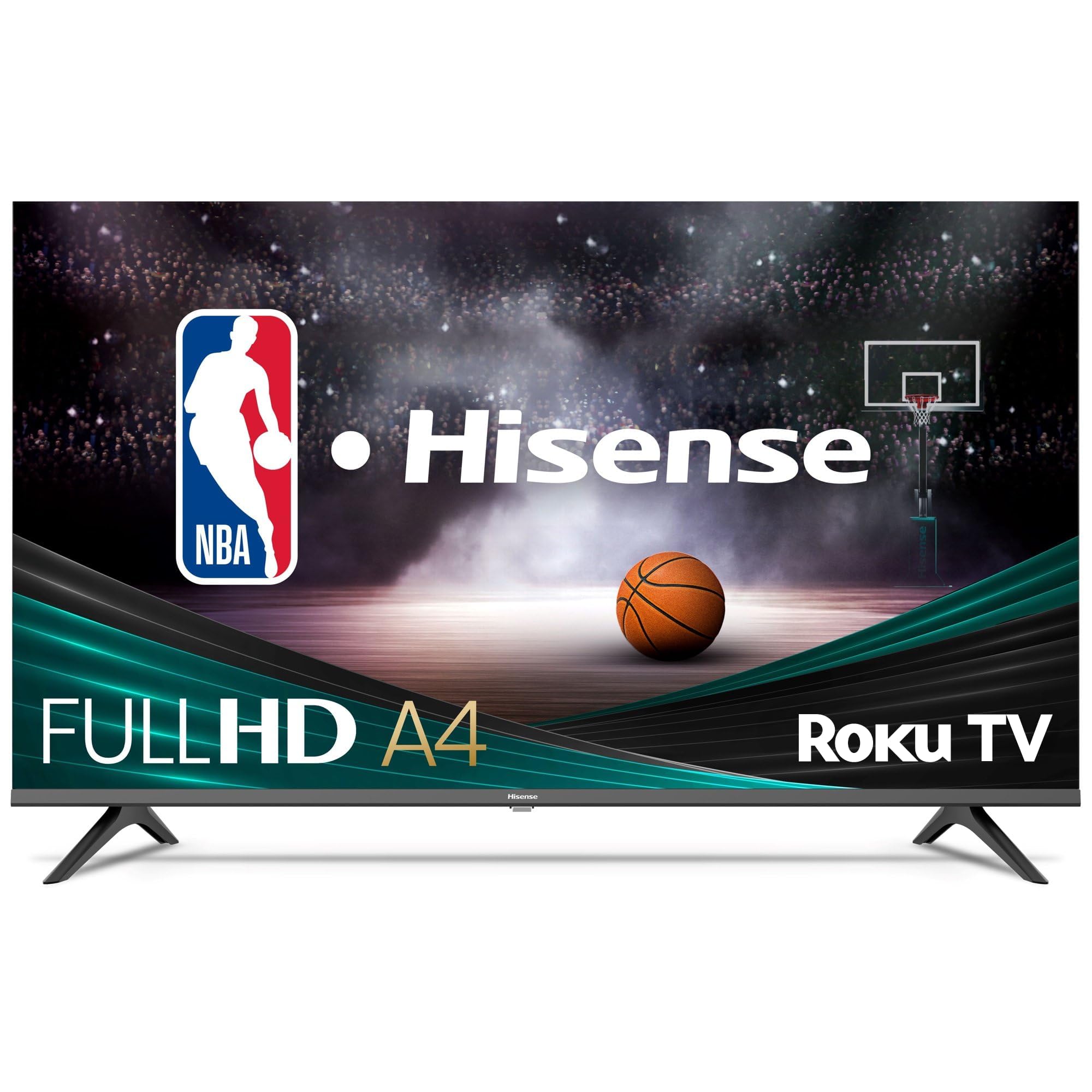 Hisense 40 Inch Class A4 Series Fhd 1080P Smart Roku Tv With Alexa Compatibility (40A4Nr, 2024 Model)   Dolby Audio, Slim Bezel