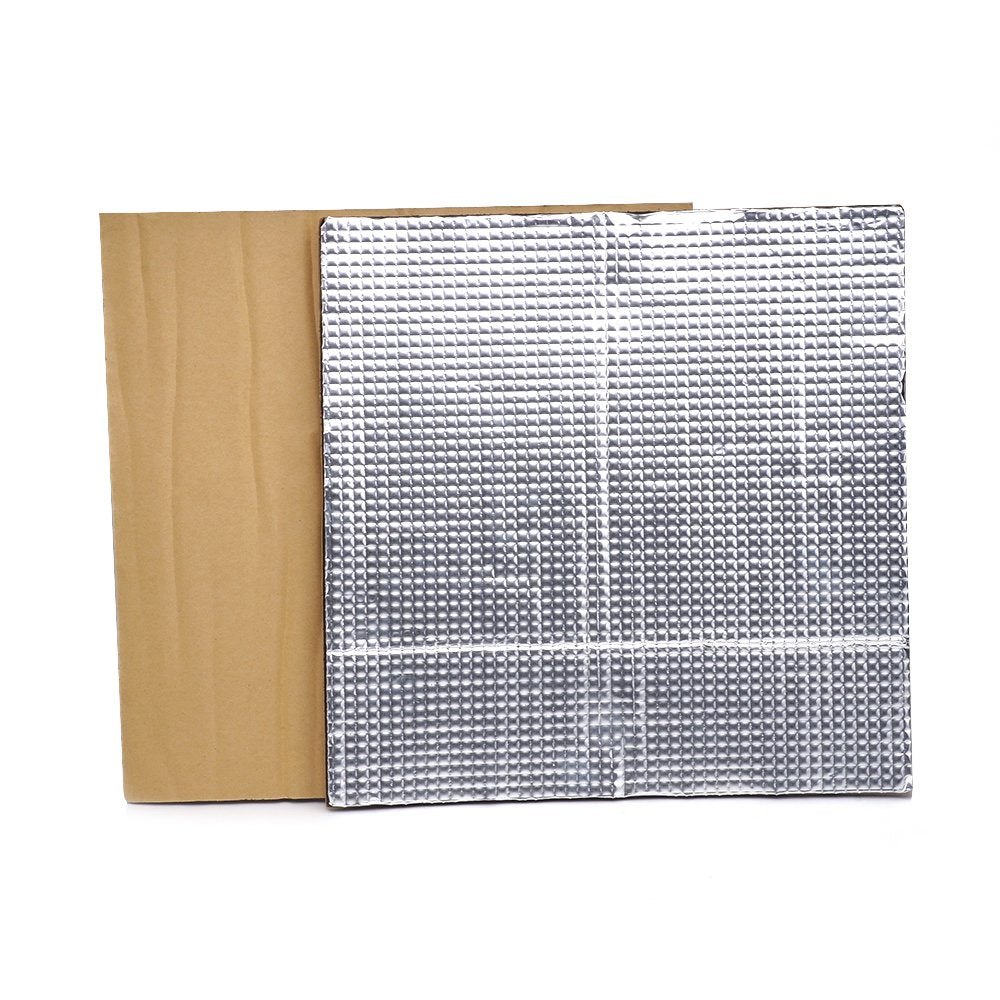Fysetc 2Pcs 3D Printer Insulation Heated Bed Lightweight Foam Foil: 12'' X 12'' X 0.3'' Cr10 Build Plate Insulation Mat Self Adh