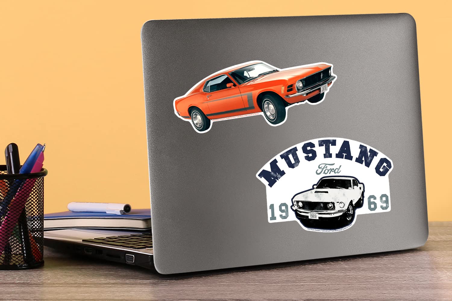 Ford Mustang Vinyl Large Deluxe Stickers Variety Pack   Laptop, Water Bottle, Scrapbooking, Tablet, Skateboard, Indoor/Outdoor