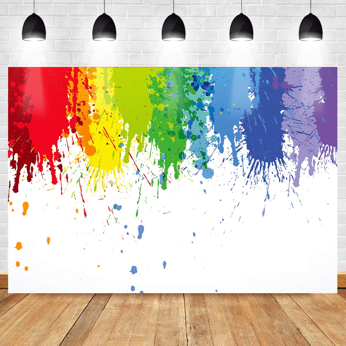 Paint Splatter Backdrop For Paint Party Photography Painting Art Party Background Abstract Paint Photo Backdrop 10X7Ft Photo Boo
