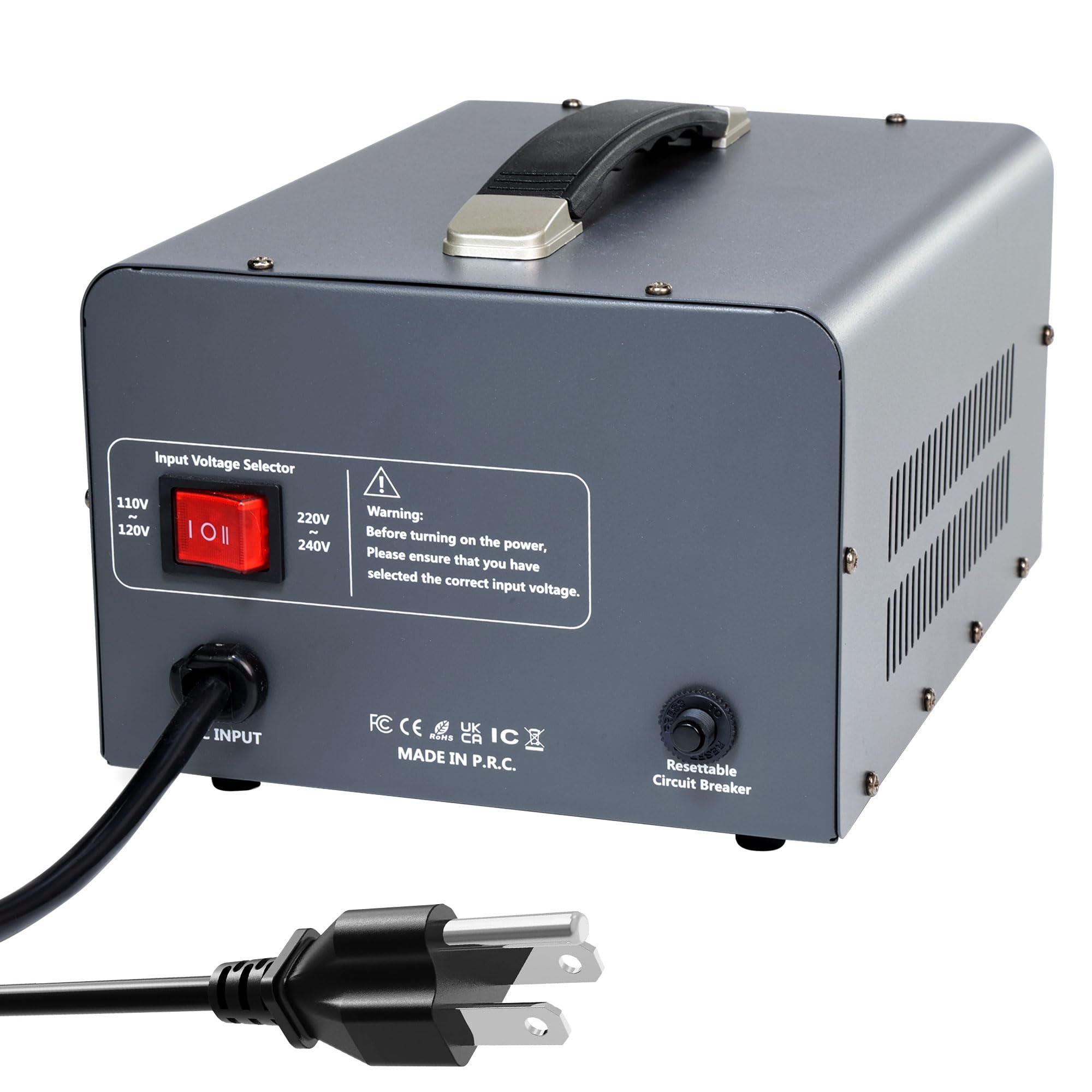 Yinleader 110V To 220V Voltage Converter Transformer 4000W Step Up/Down 110/120 220/240V With Us And Universal Outlet,Resettable