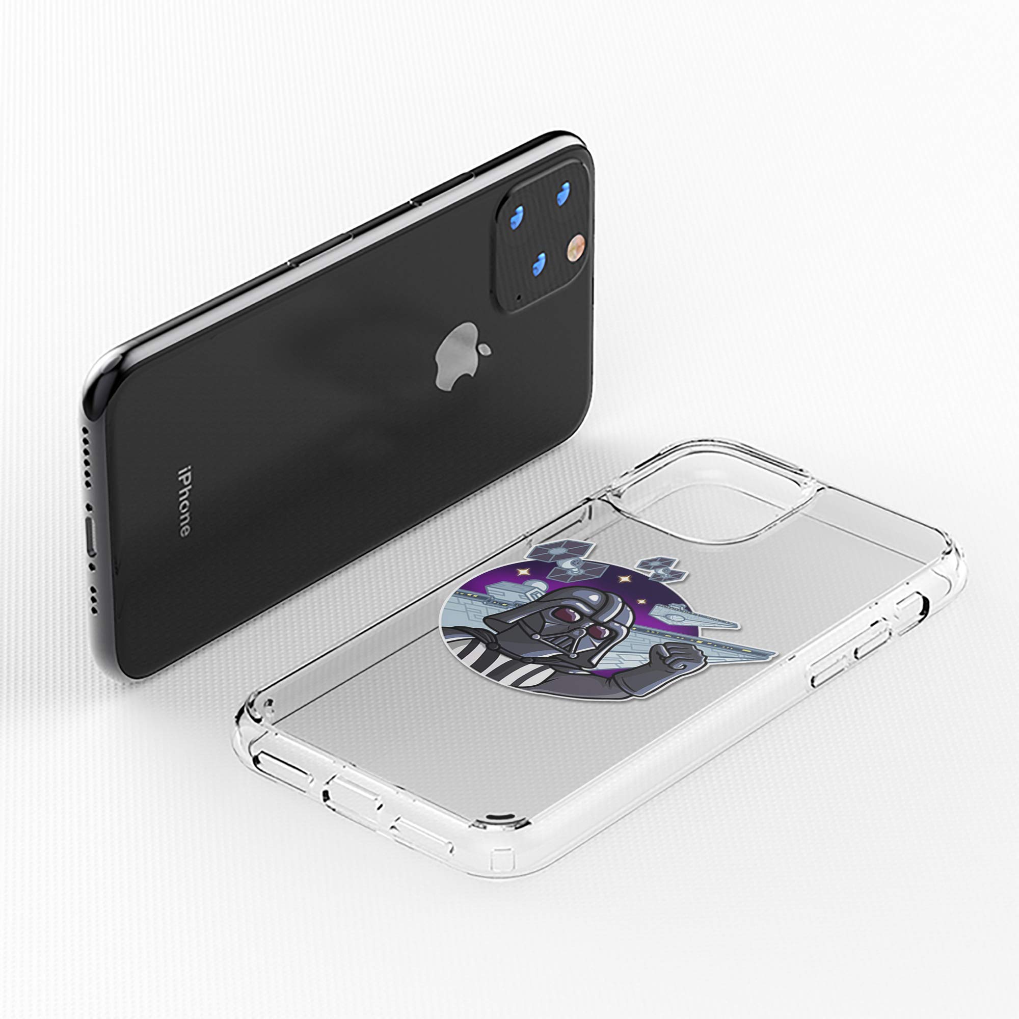 Cute Star Wars Characters Darth Vader Stormtrooper Pattern Hybrid Slim Case Compatible With Iphone 14 Pro Max 6.7In Anti Yellowi