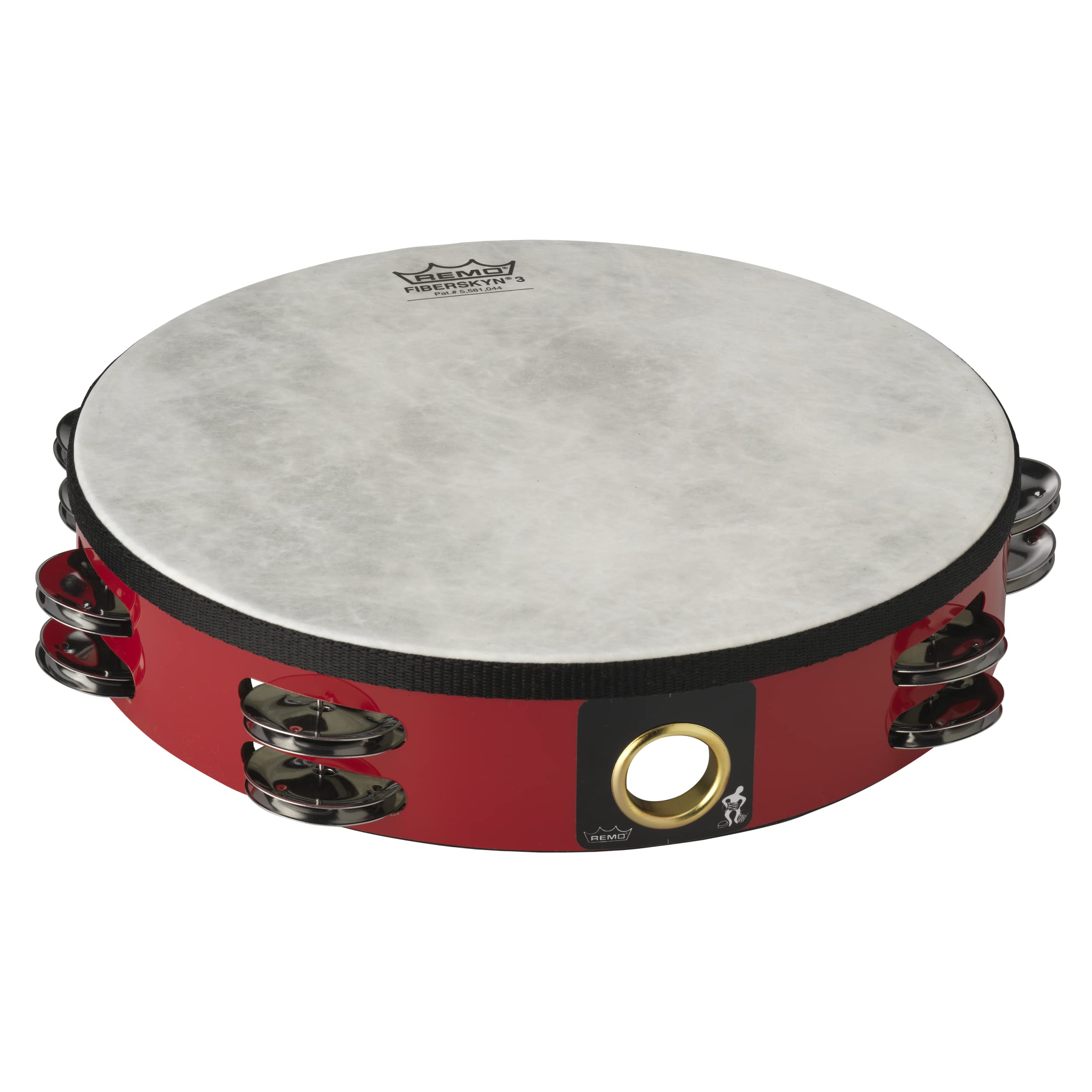 Remo Ta 5210 52 Fiberskyn Tambourine   Quadura Deep Red, 10'
