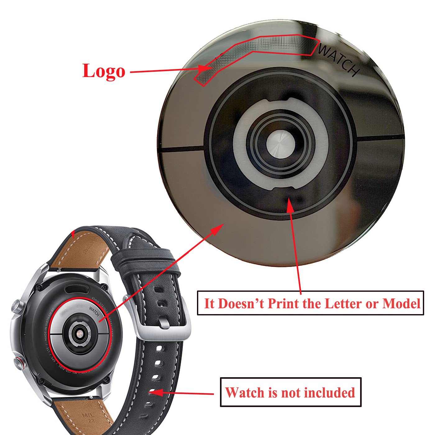 Ubrokeifixit Galaxy Watch Active2 Back Glass Rear Lens Glass Replacement For Samsung Galaxy Watch Active2 44Mm,Galaxy Watch Acti