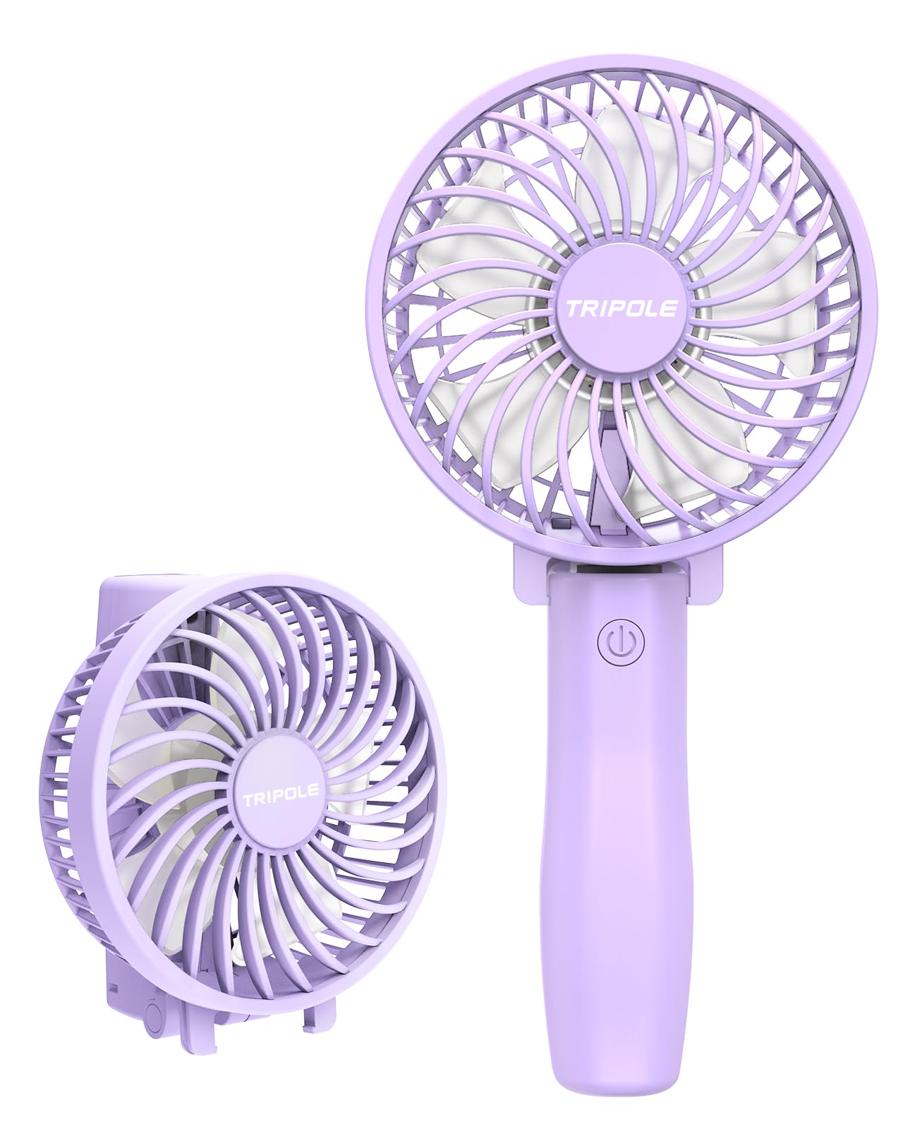Tripole Handheld Fan Portable Mini Foldable Fan, 3 Speeds Rechargeable Personal Fan, Small Usb Desk Fan, Powerful Hand Held Fan